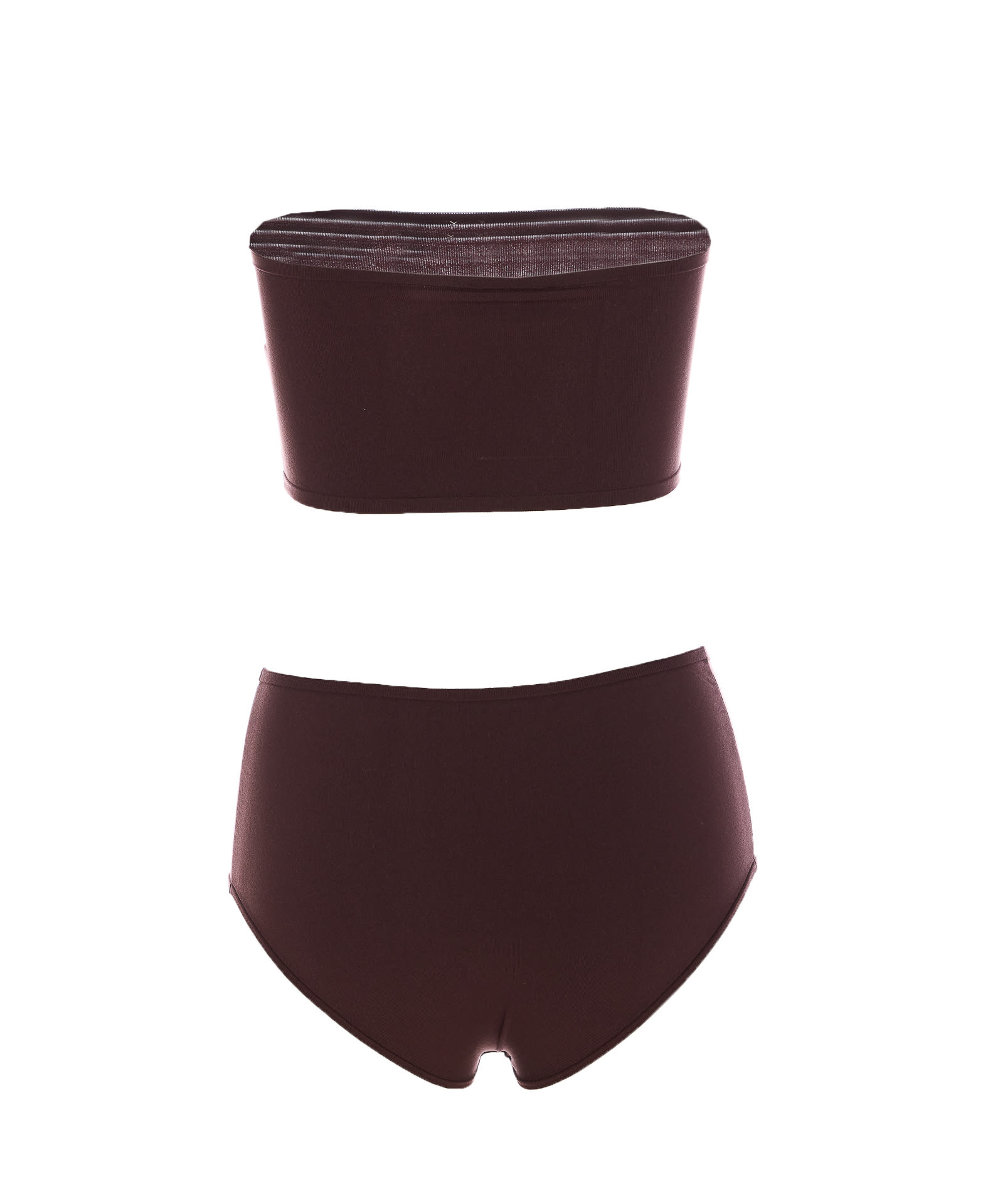 Alaïa Second Skin Effect Mesh Lingerie Set In Brown