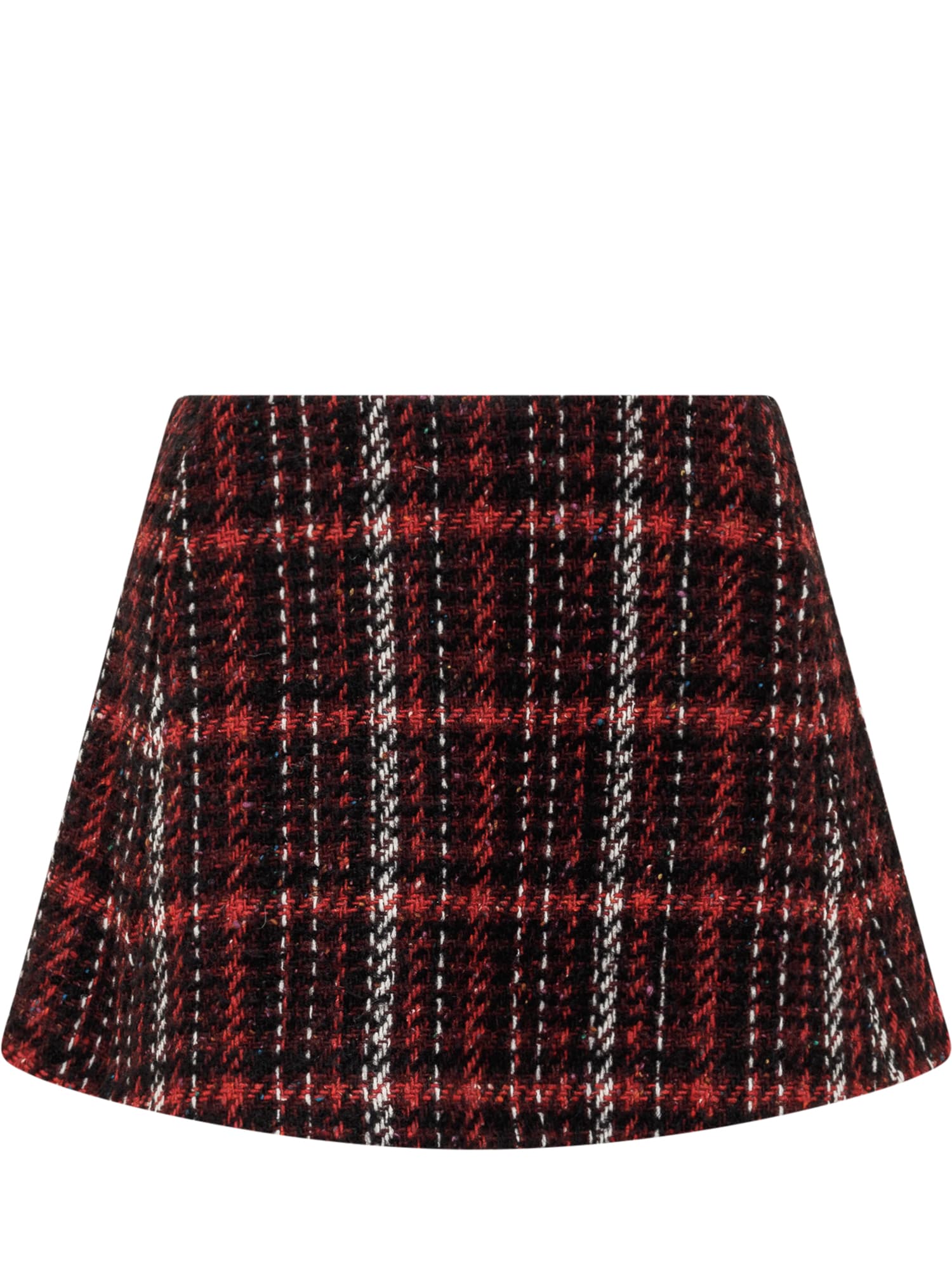 Shop Marni Skirt With Print In Ruby