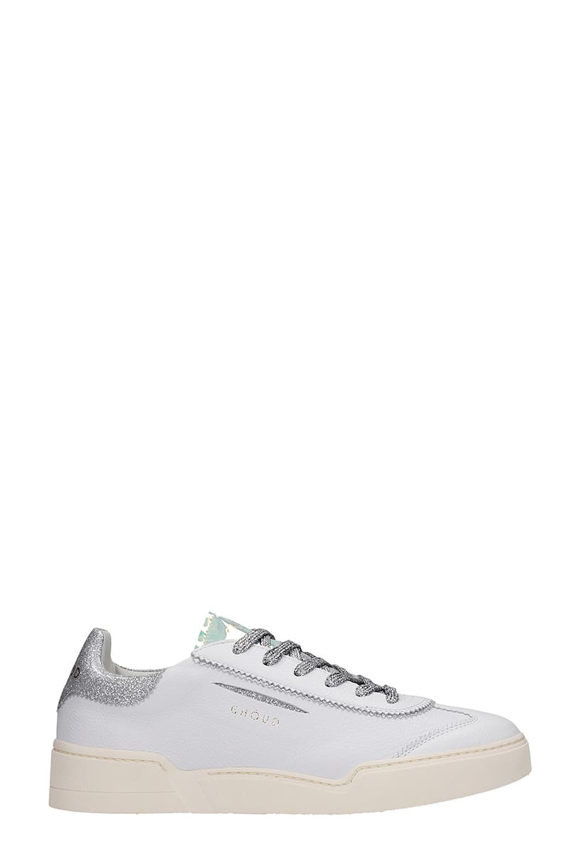 GHOUD LOW SNEAKERS IN WHITE LEATHER,11567950