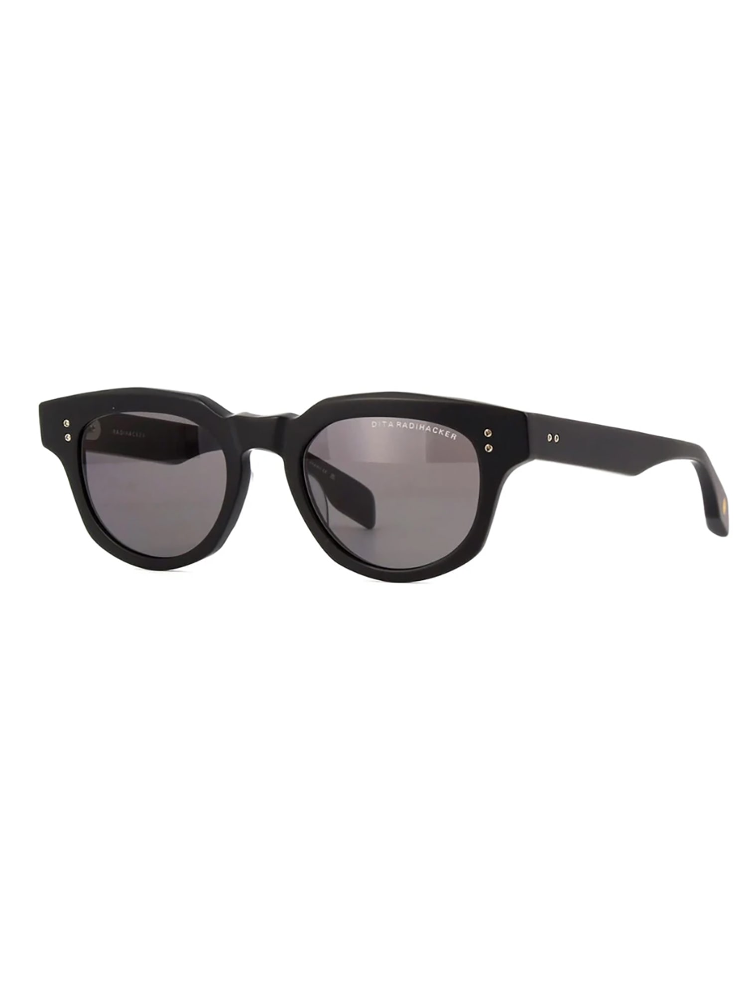 Shop Dita Dts726/a/01 Radihacker Sunglasses In Matte Black