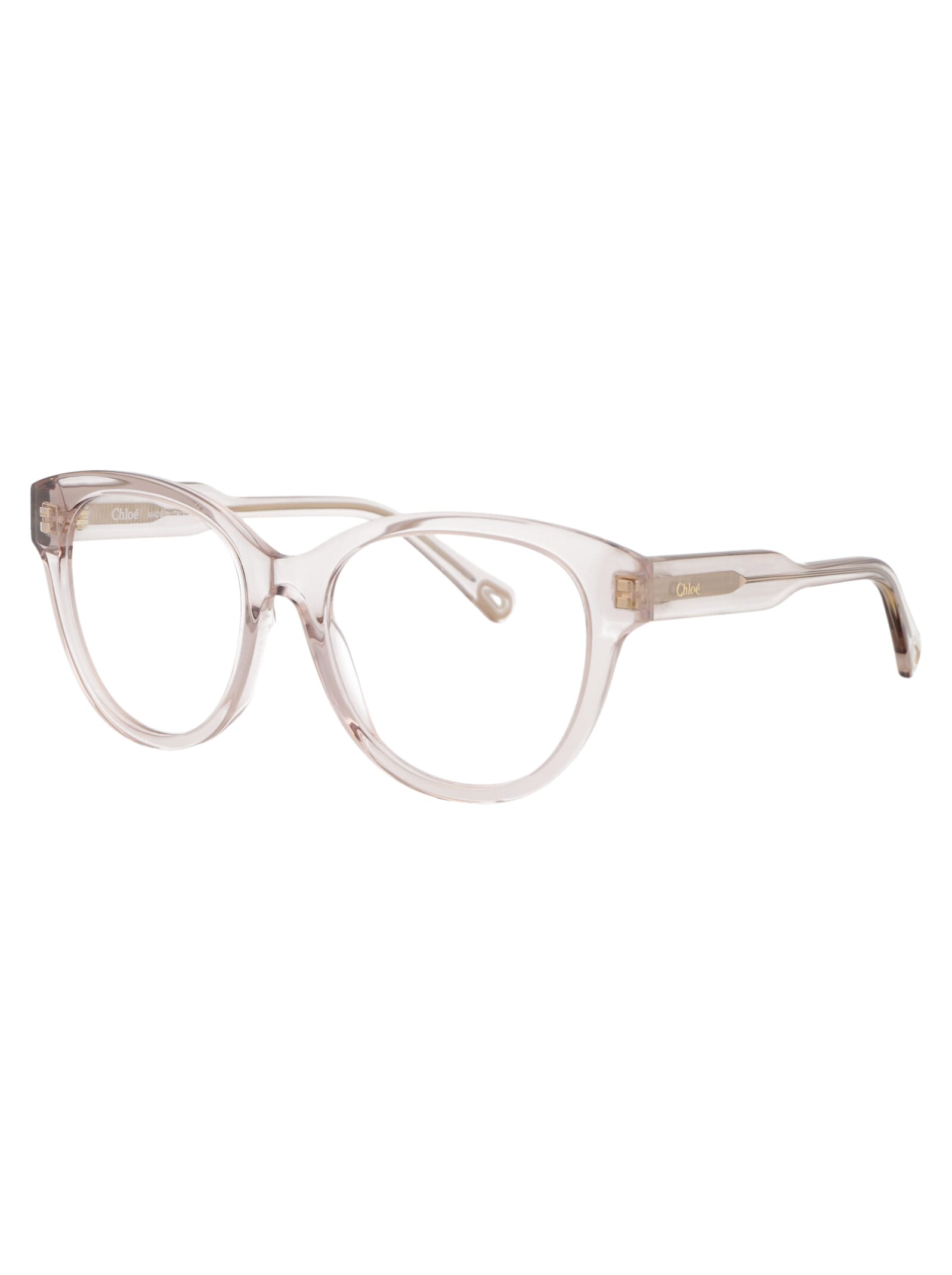 Chloé Ch0163o Glasses In 010 Nude Nude Transparent | ModeSens