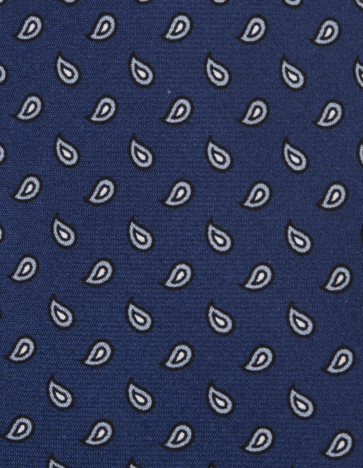 Shop Kiton Blue Tie With Drops Pattern