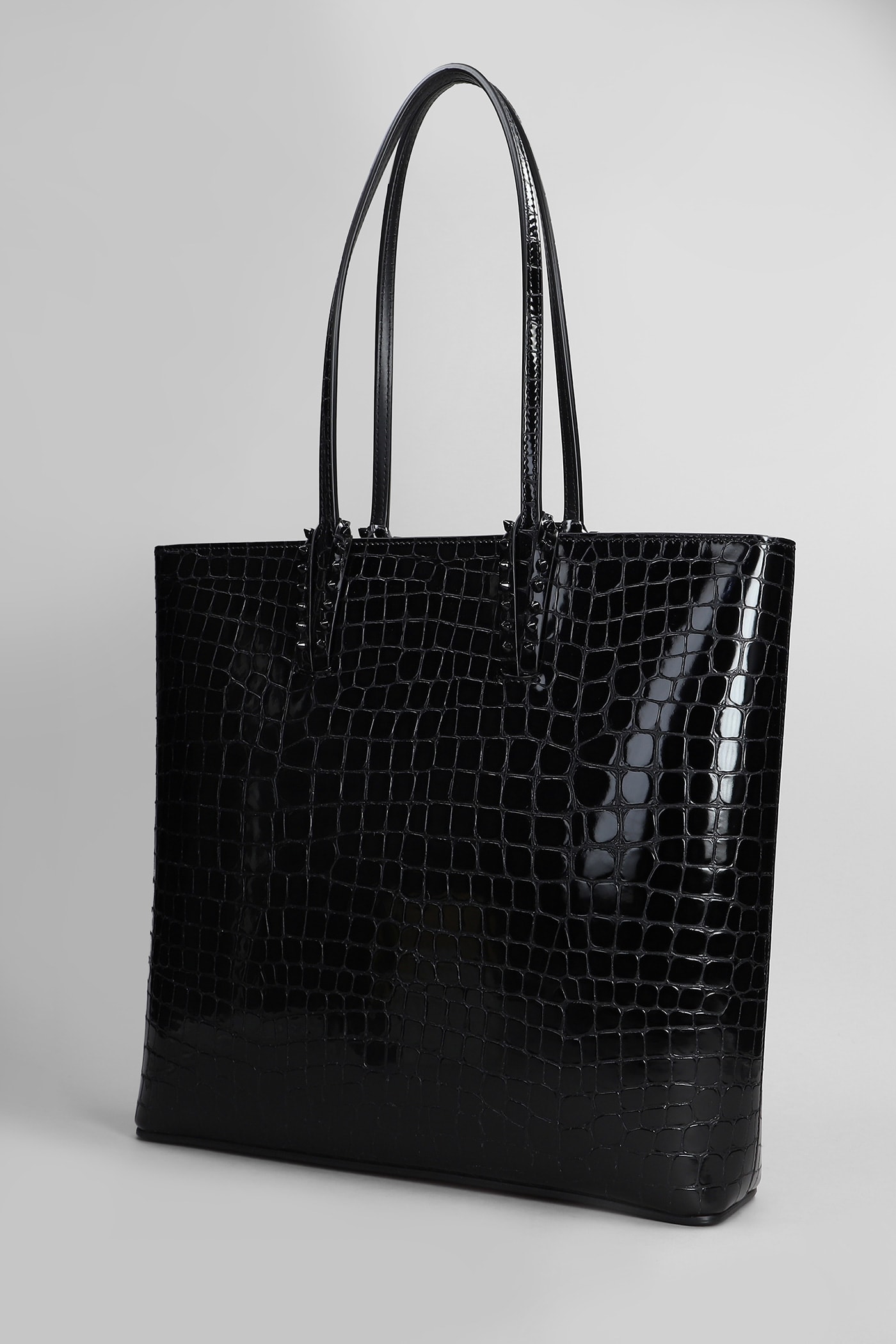 Shop Christian Louboutin Cabata Zipped Tote In Black Leather