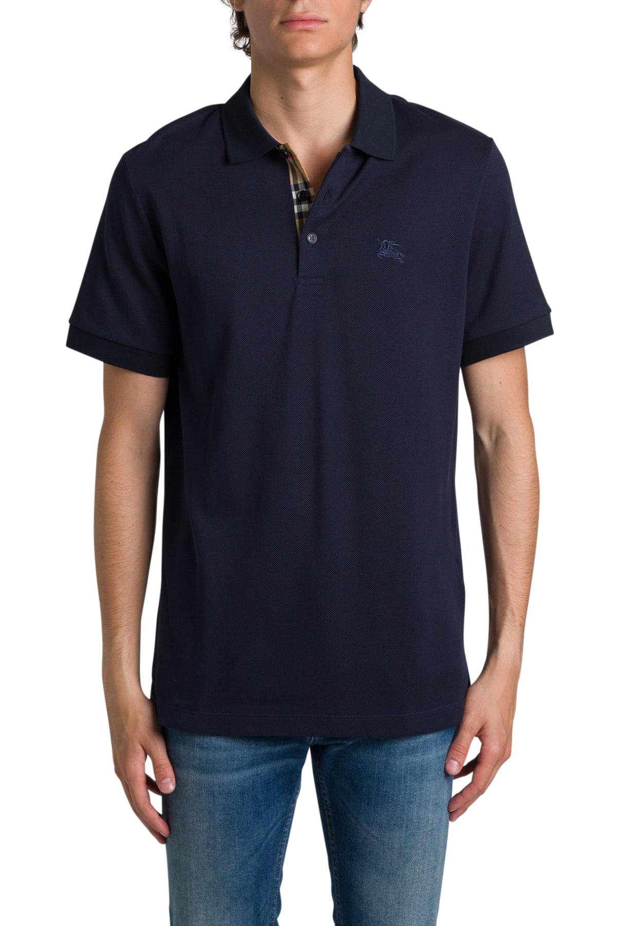 Burberry Polo Shirt With Embroidered 