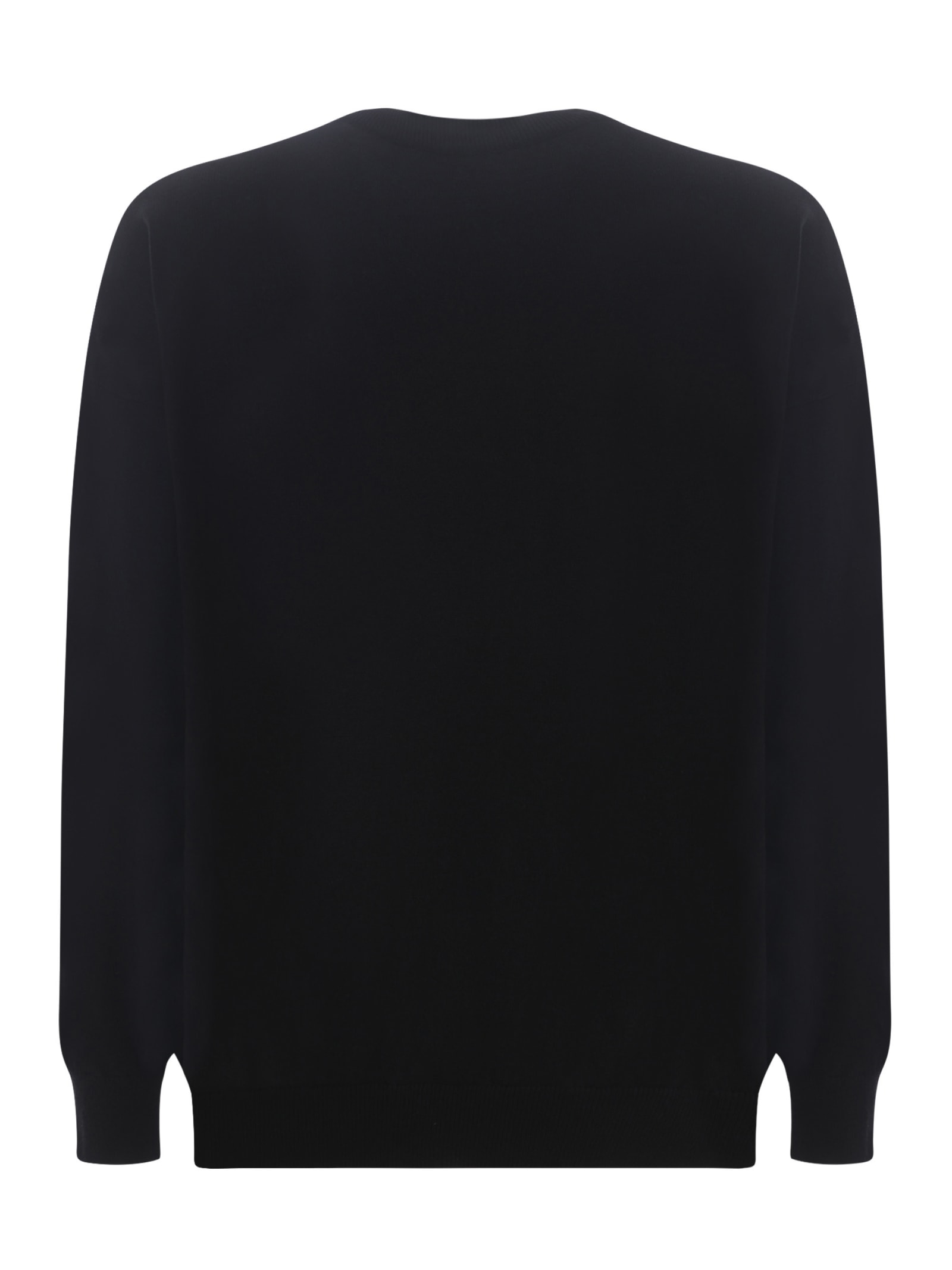 Shop Marcelo Burlon County Of Milan Sweatshirt Marcelo Burlon Icon Wings In Wool And Cashmere In Black