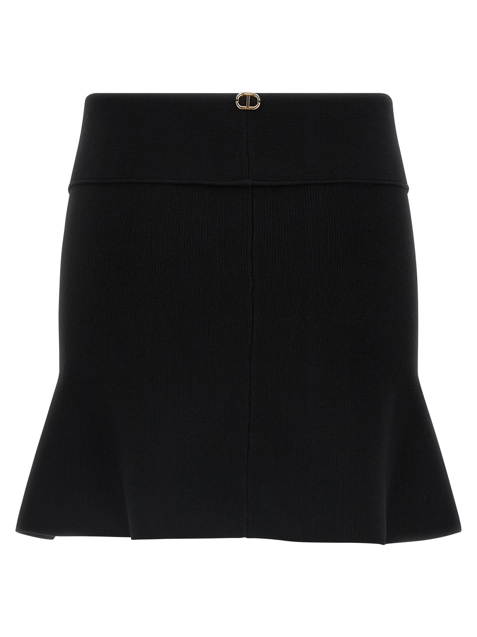 Twinset Milan Stitch Top In Black
