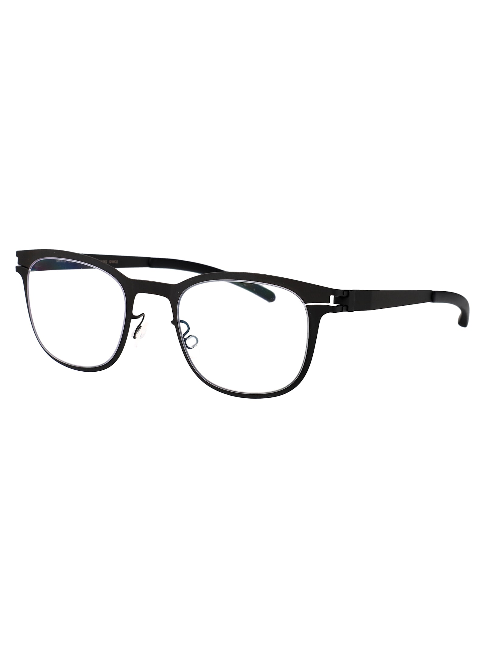 Mykita Storm Grey Metal Glasses In Black