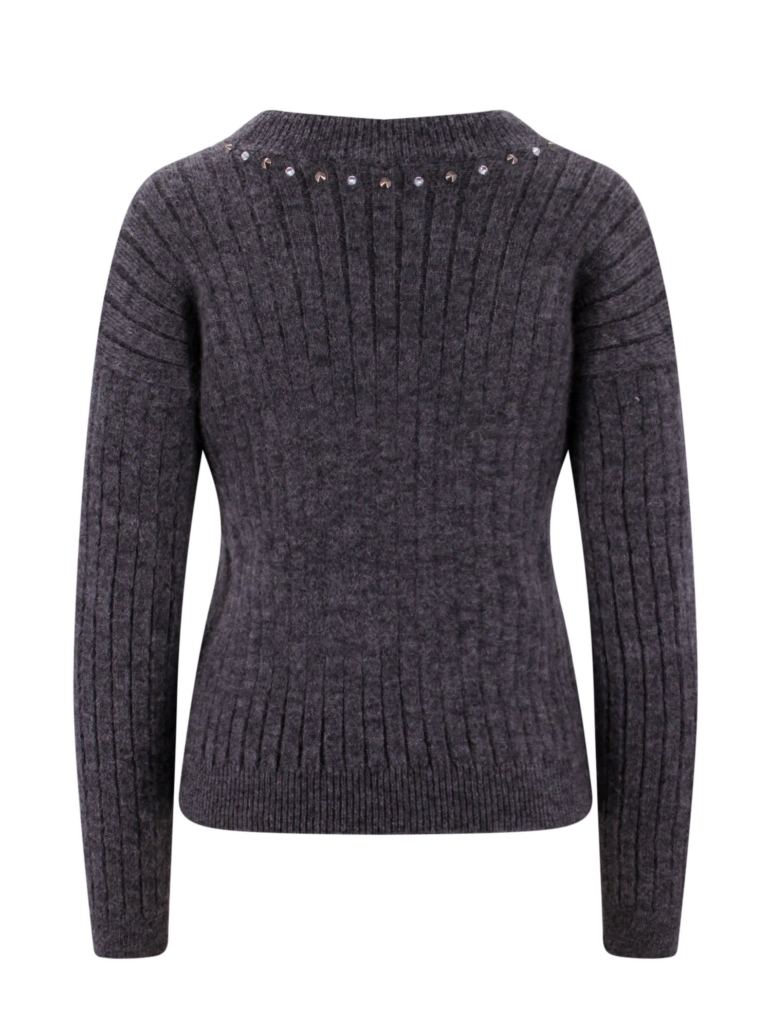 Shop Alessandra Rich Sweater In Grey