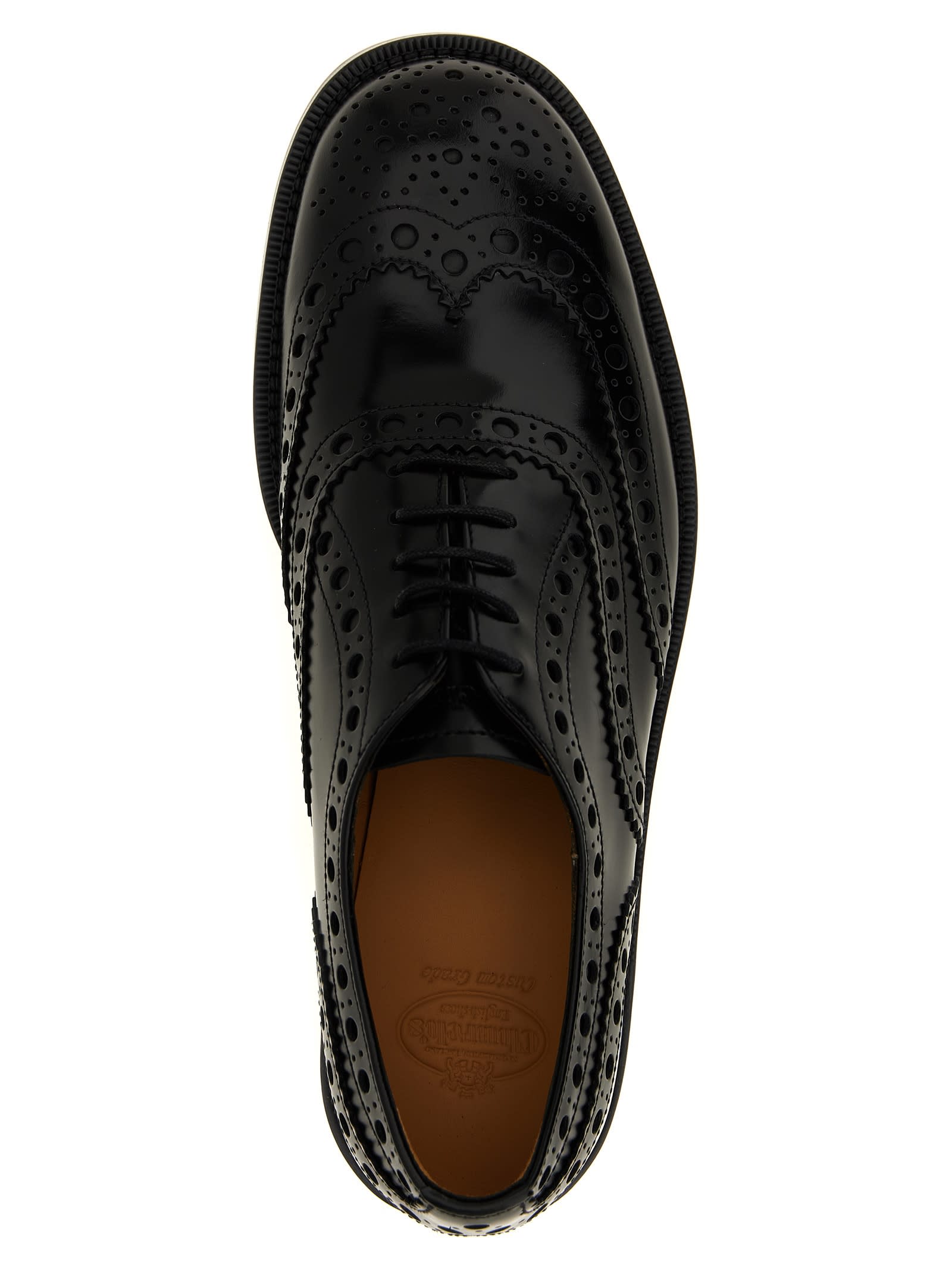 Church's Women Pilar Leather Laced Shoes In Black