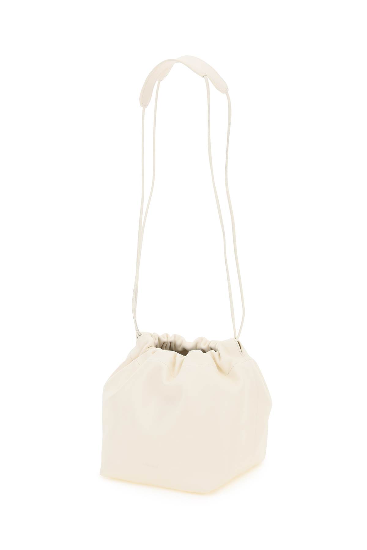 Shop Jil Sander Dumpling Crossbody Bag In Eggshell (white)