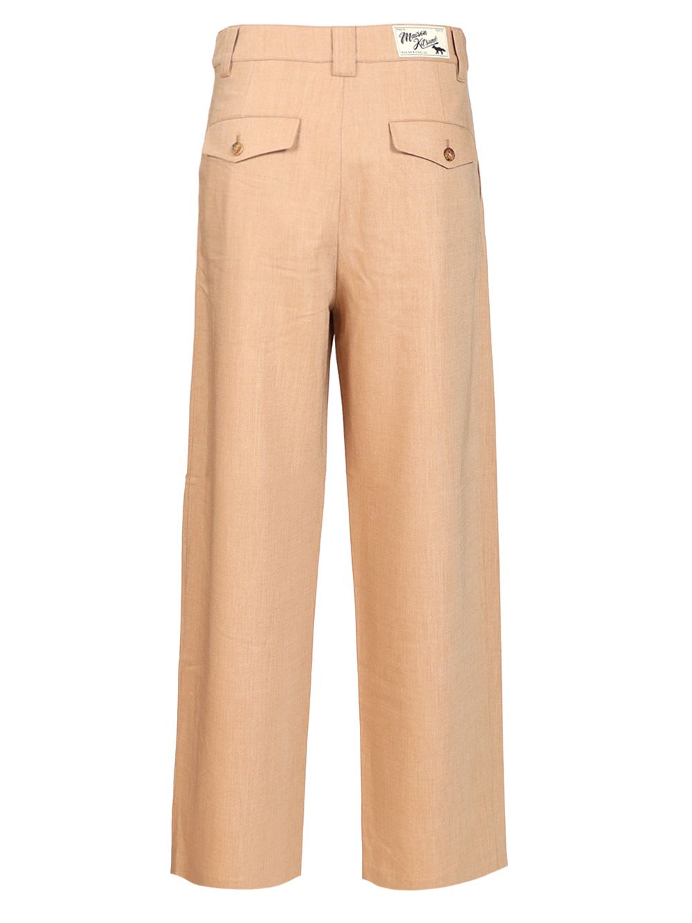 Shop Maison Kitsuné Casual Tailored Trousers