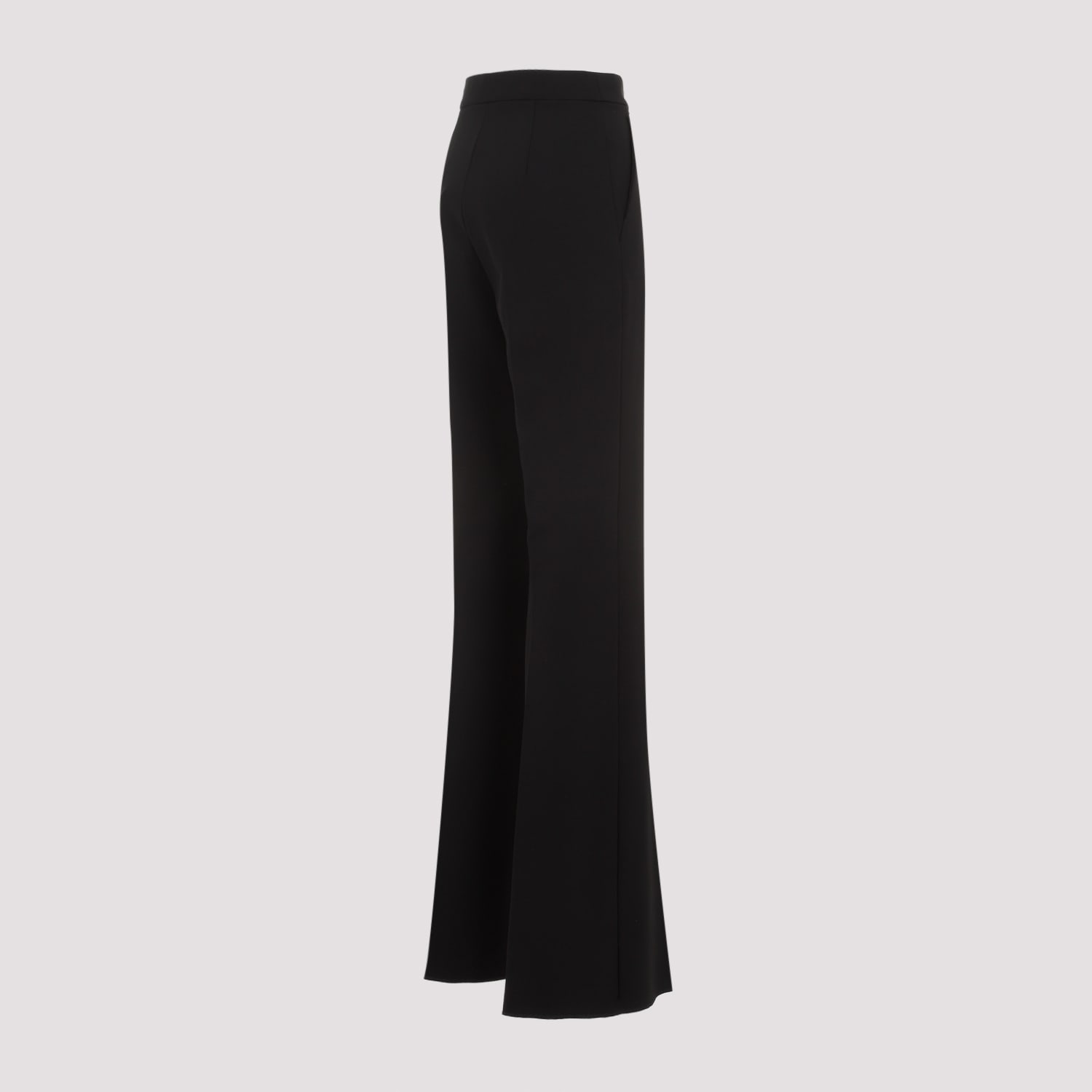 Shop Max Mara Viscose Norcia Pants In Nero