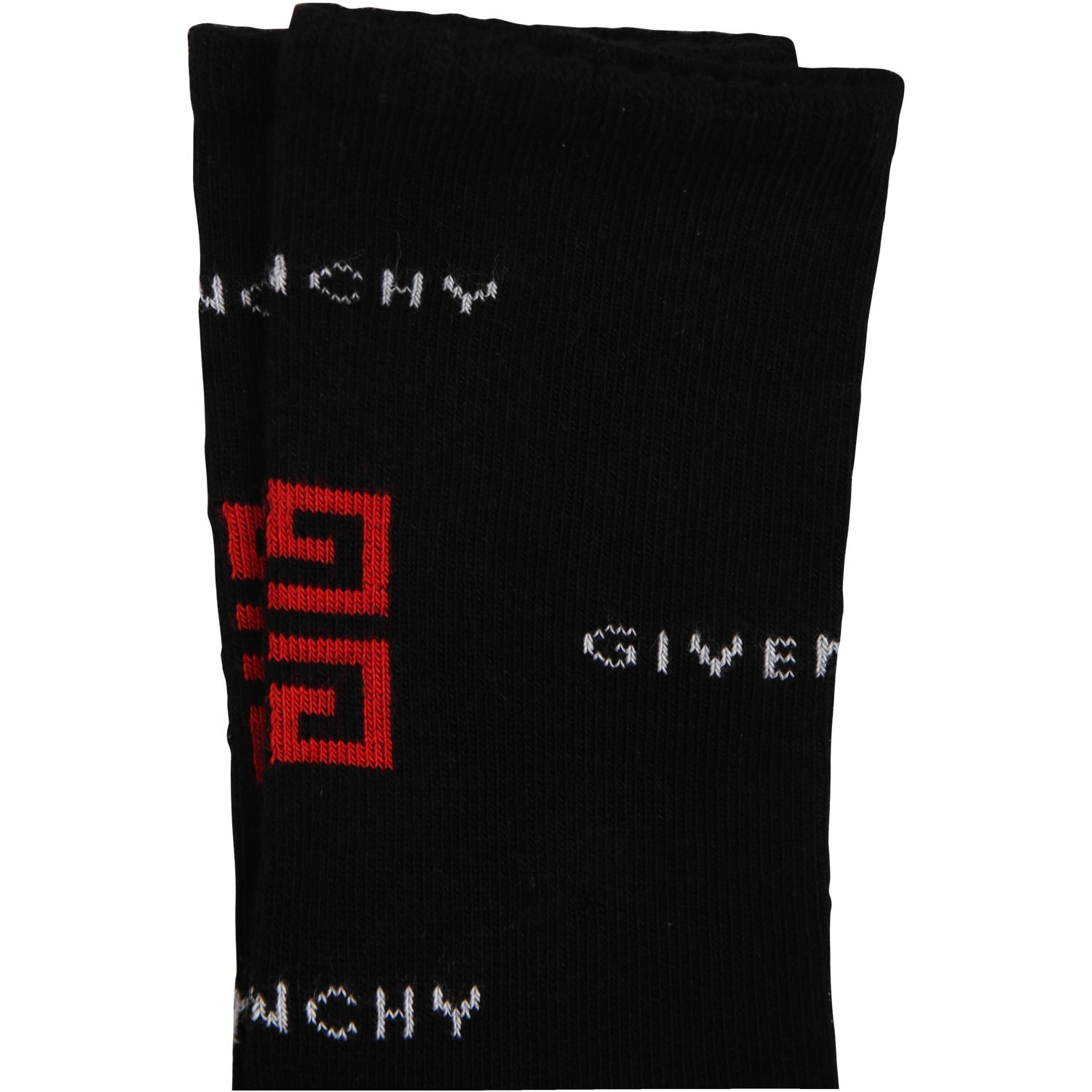 Shop Givenchy Black Socks For Boy With Logo