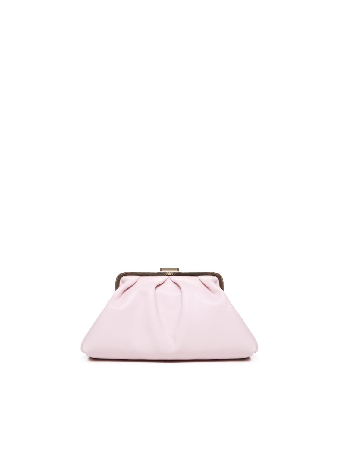Shop Love Moschino Shoulder Bag With Logo Plaque In Pink