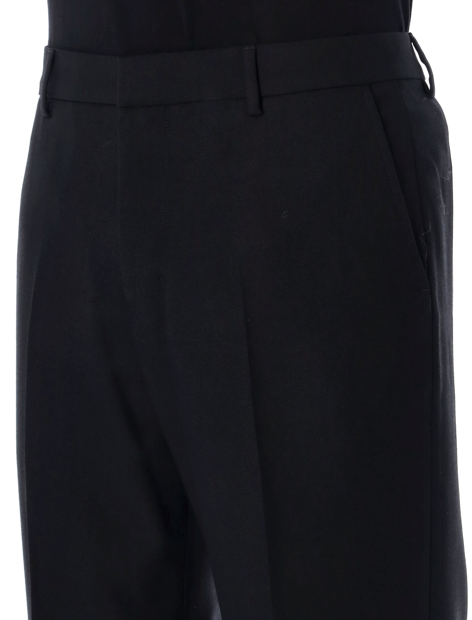 Shop Ami Alexandre Mattiussi Straight Pants In Black