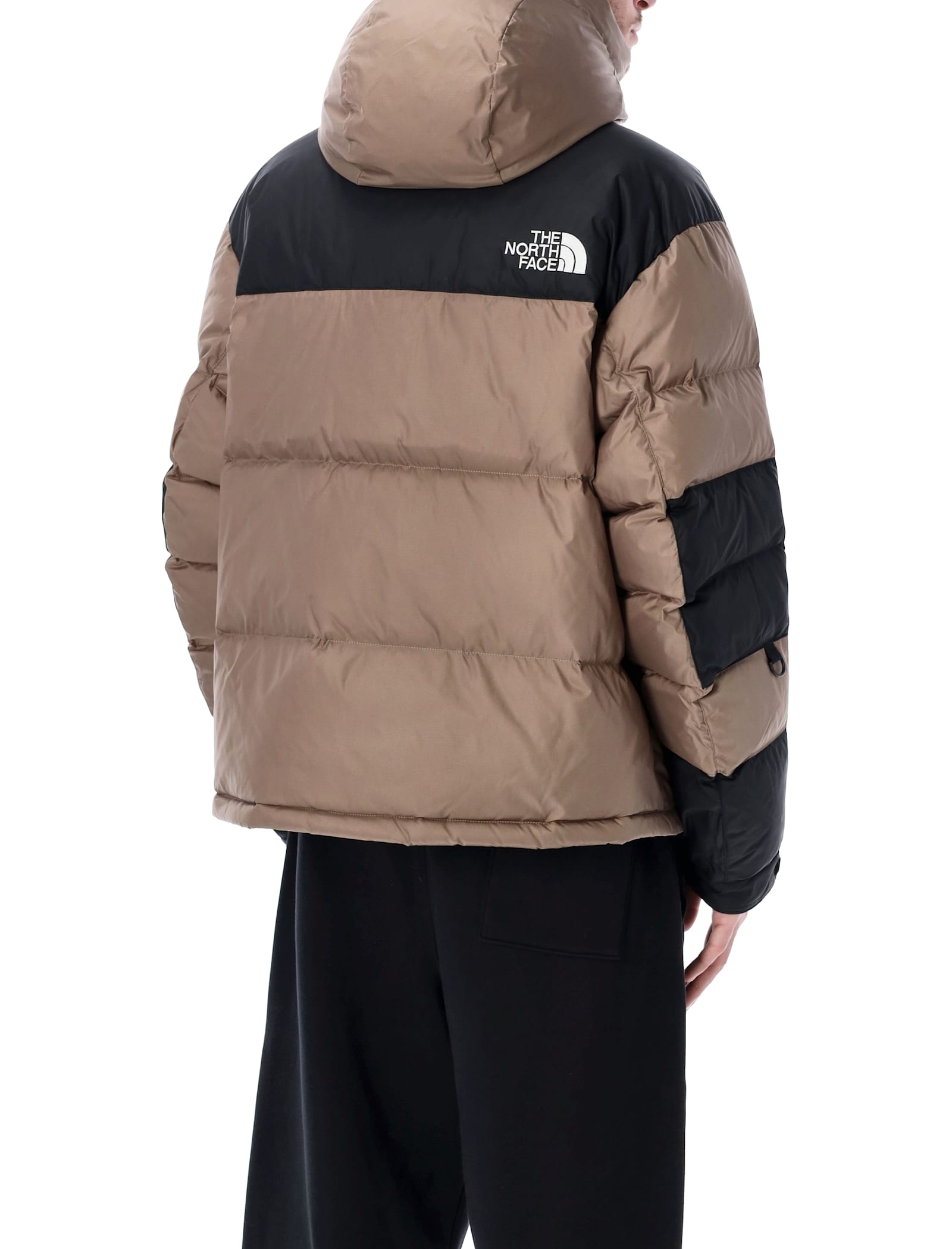 The North Face Modern Color Block Hooded Jacket In Brown