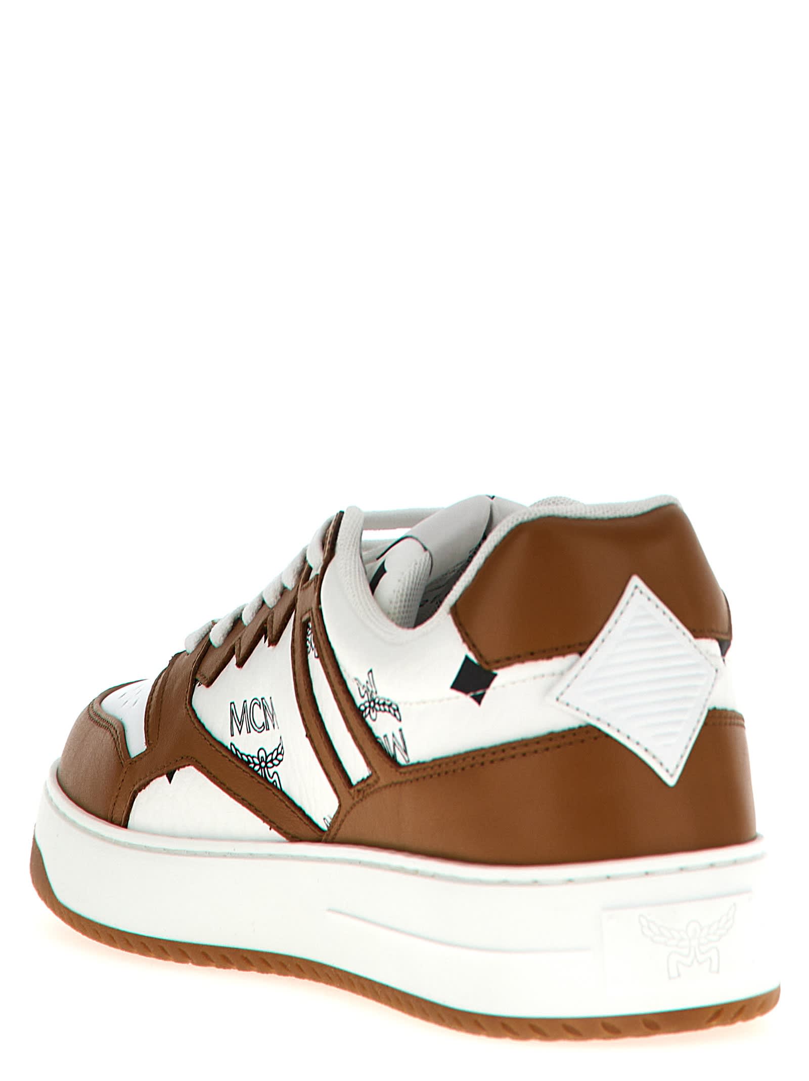 Shop Mcm Neo Terrain Sneakers In Multicolor