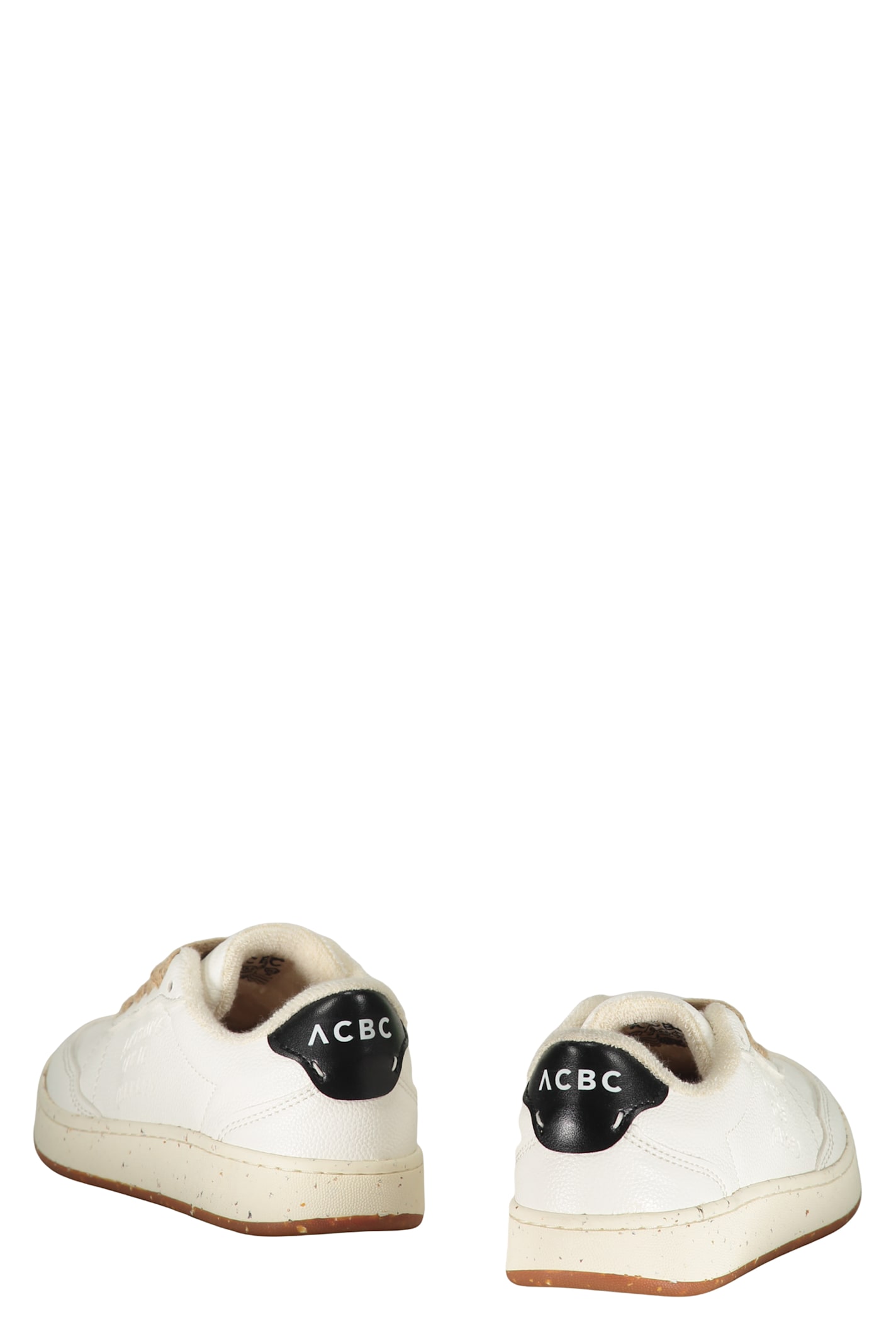 Acbc Minimalist Sneakers With Rubber Sole In White