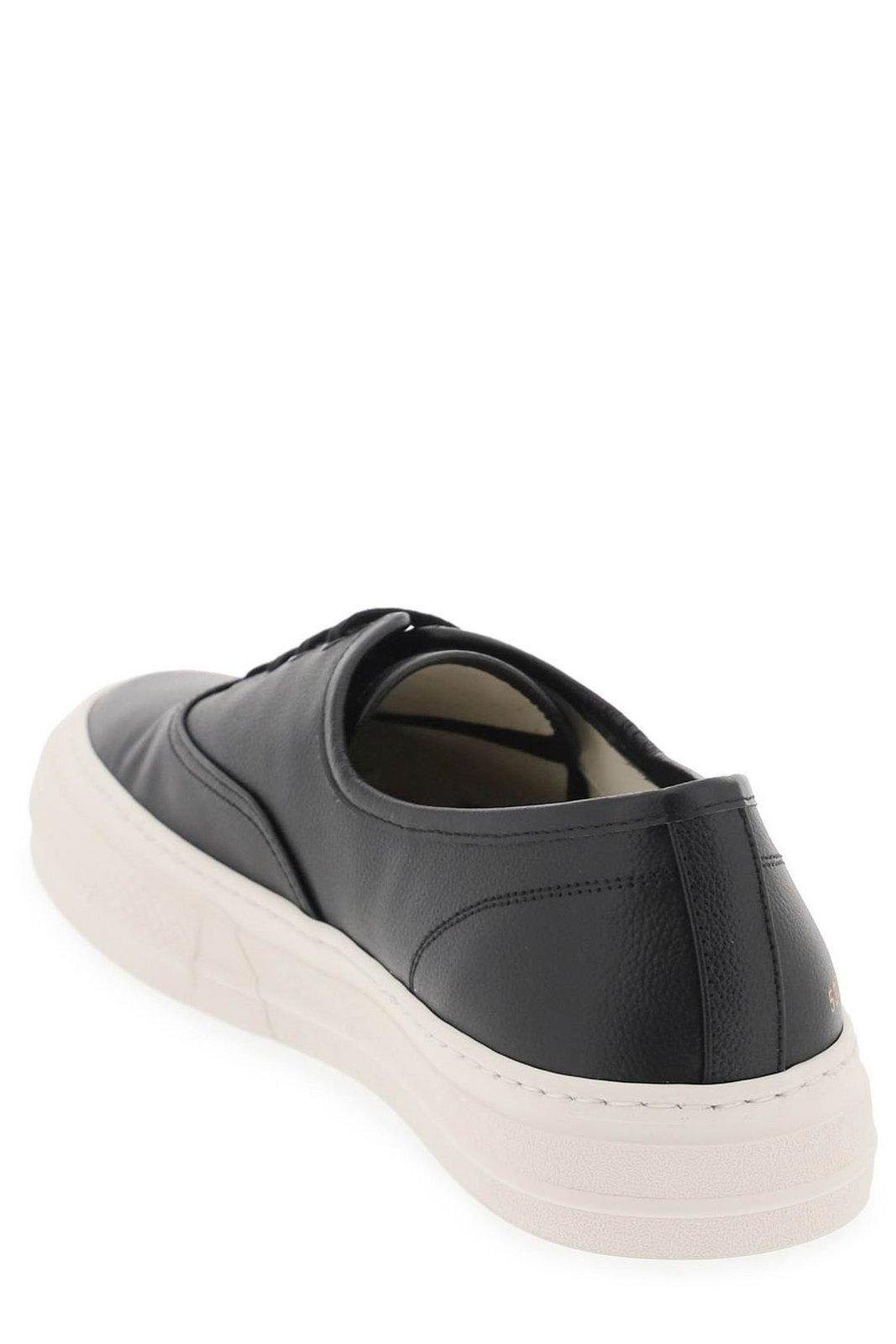 Shop Common Projects Low Top Sneakers In Black (black)