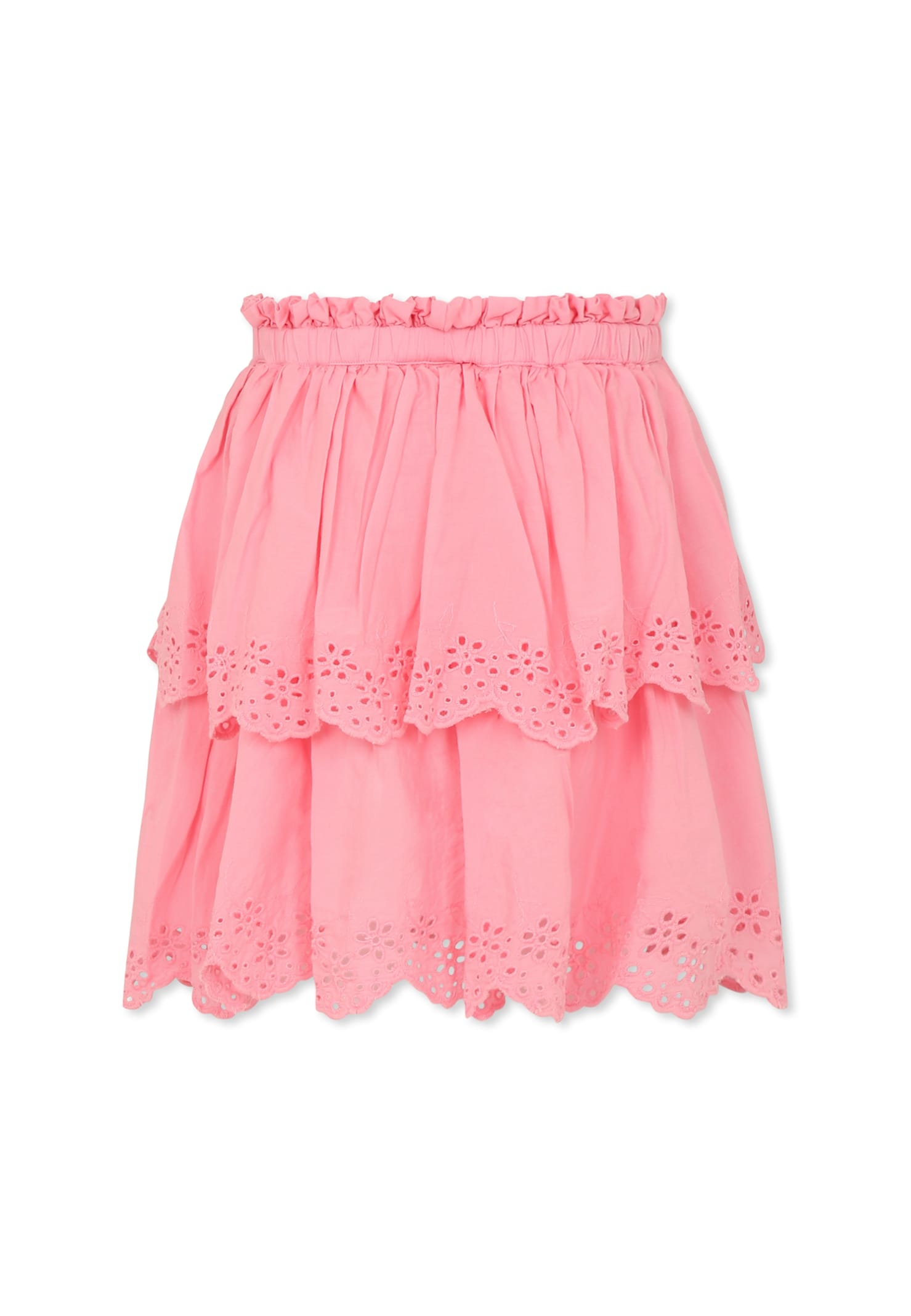 Molo Pink Skirt For Girl In Pink