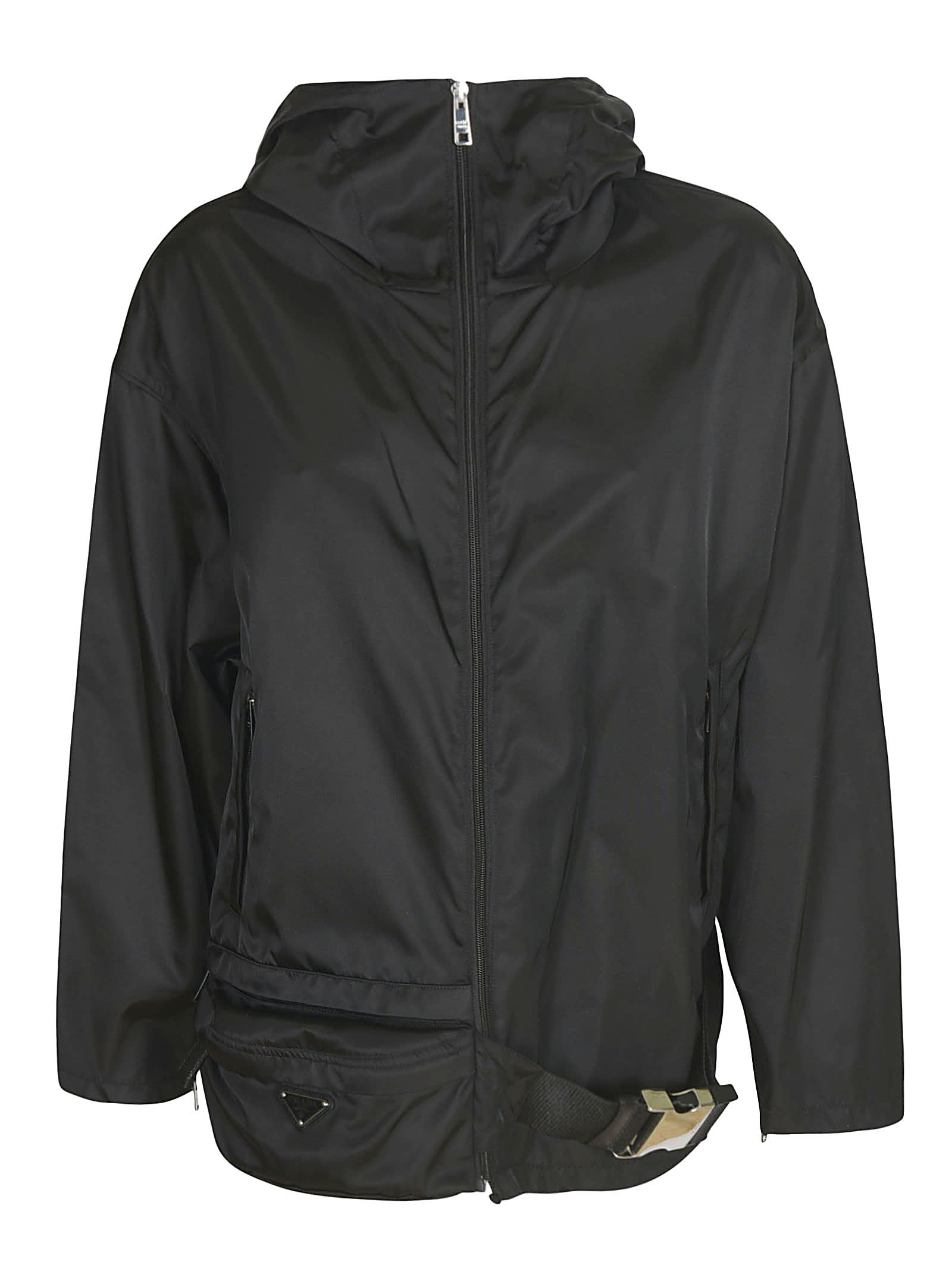 Prada Zipped Plain Raincoat