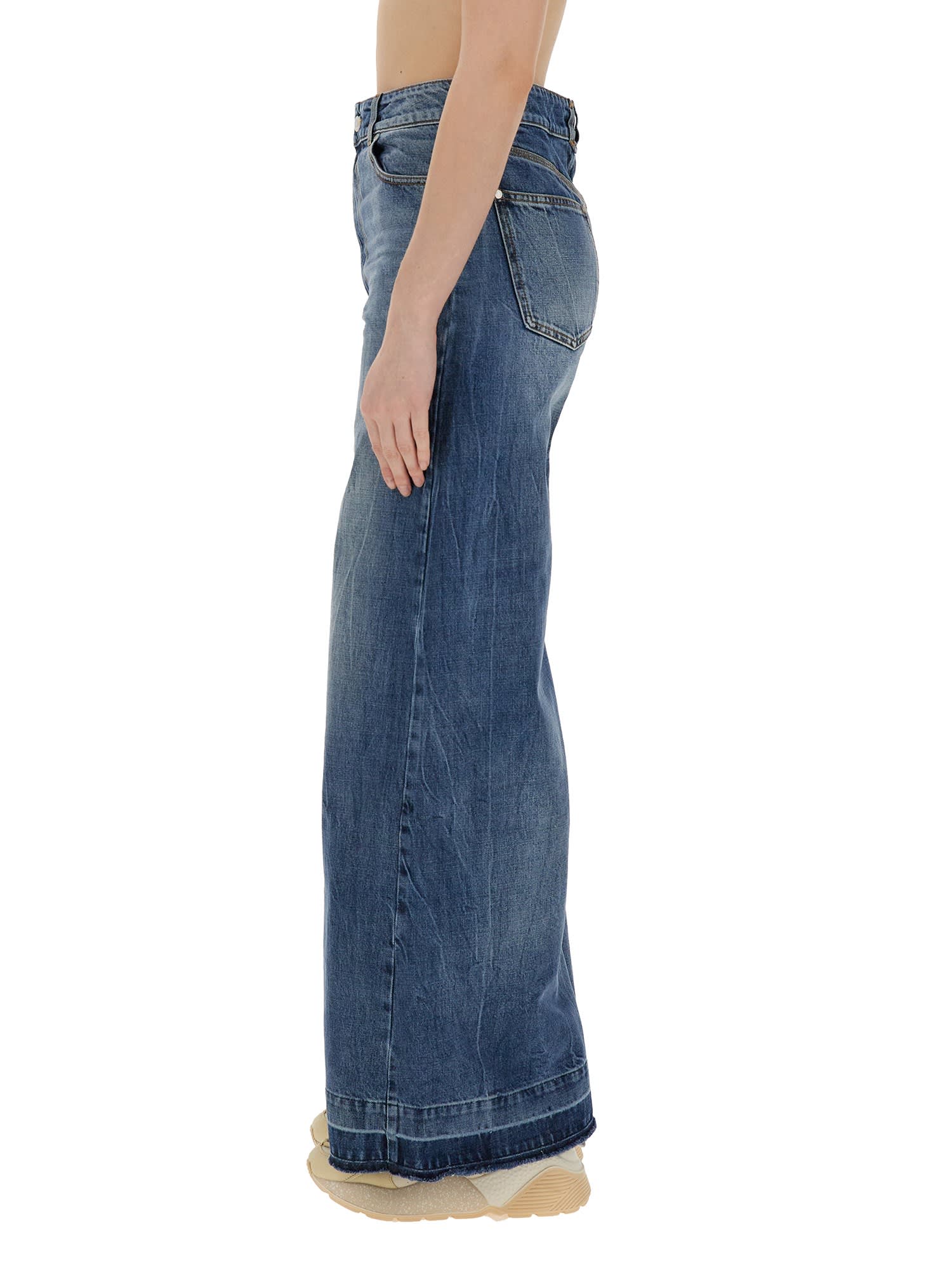 Stella Mccartney Jeans In Blue Denim In Mid Blue Vintage