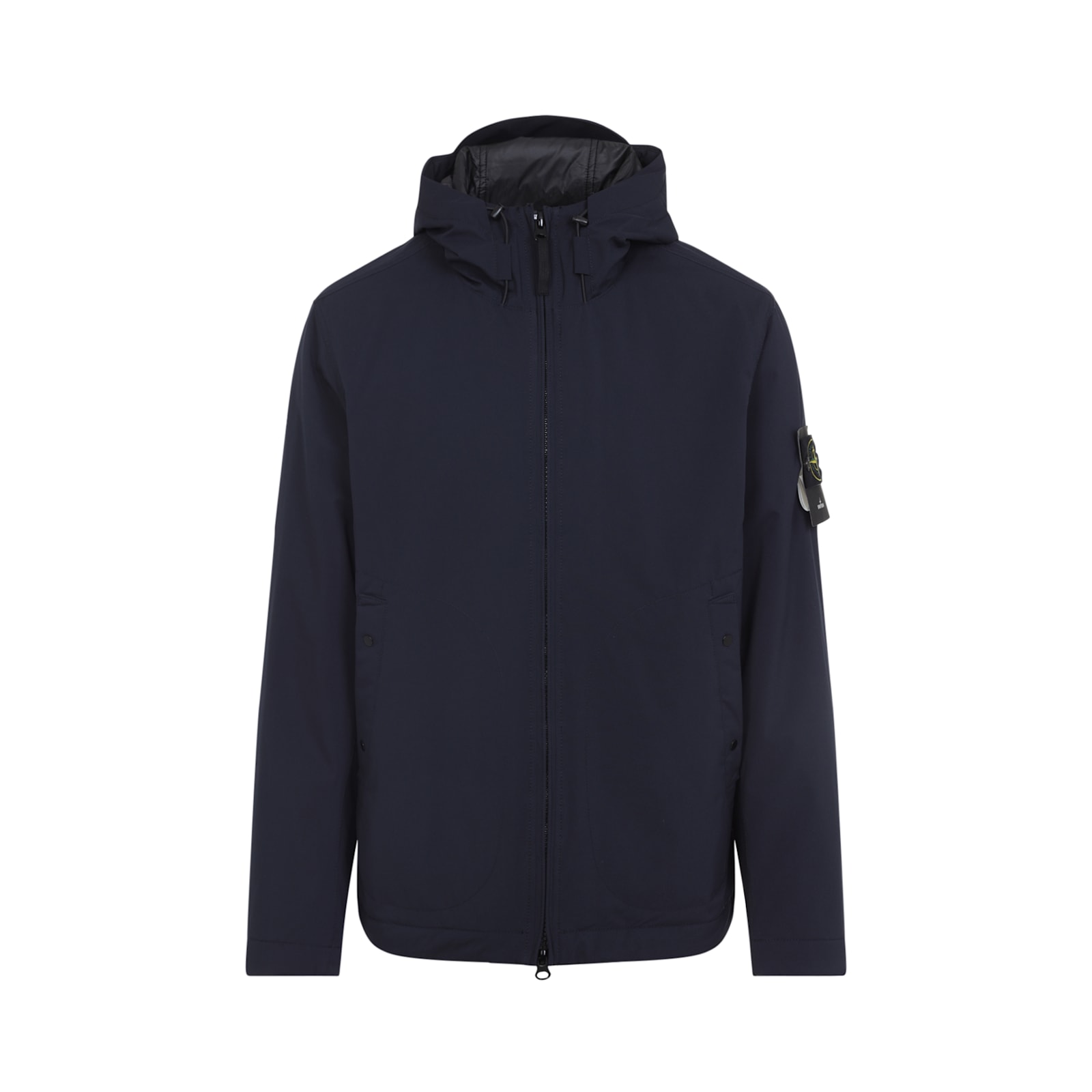 Stone Island Short Parka In Blue