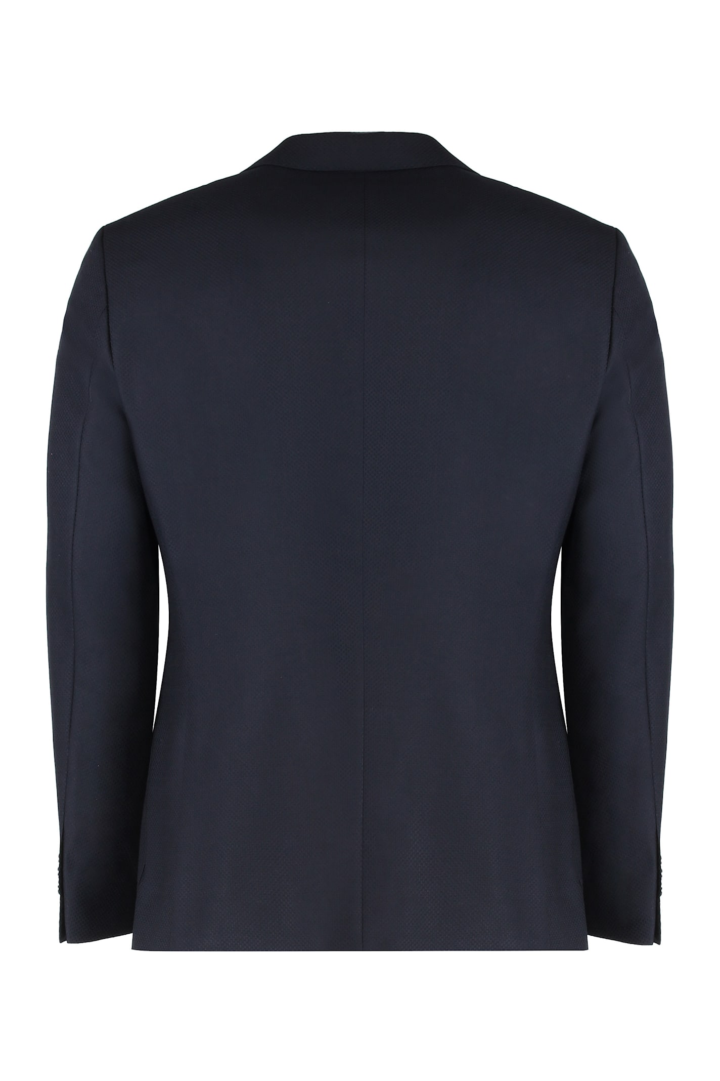 Hugo Boss Boss Single-breasted Two-button Jacket In Blue