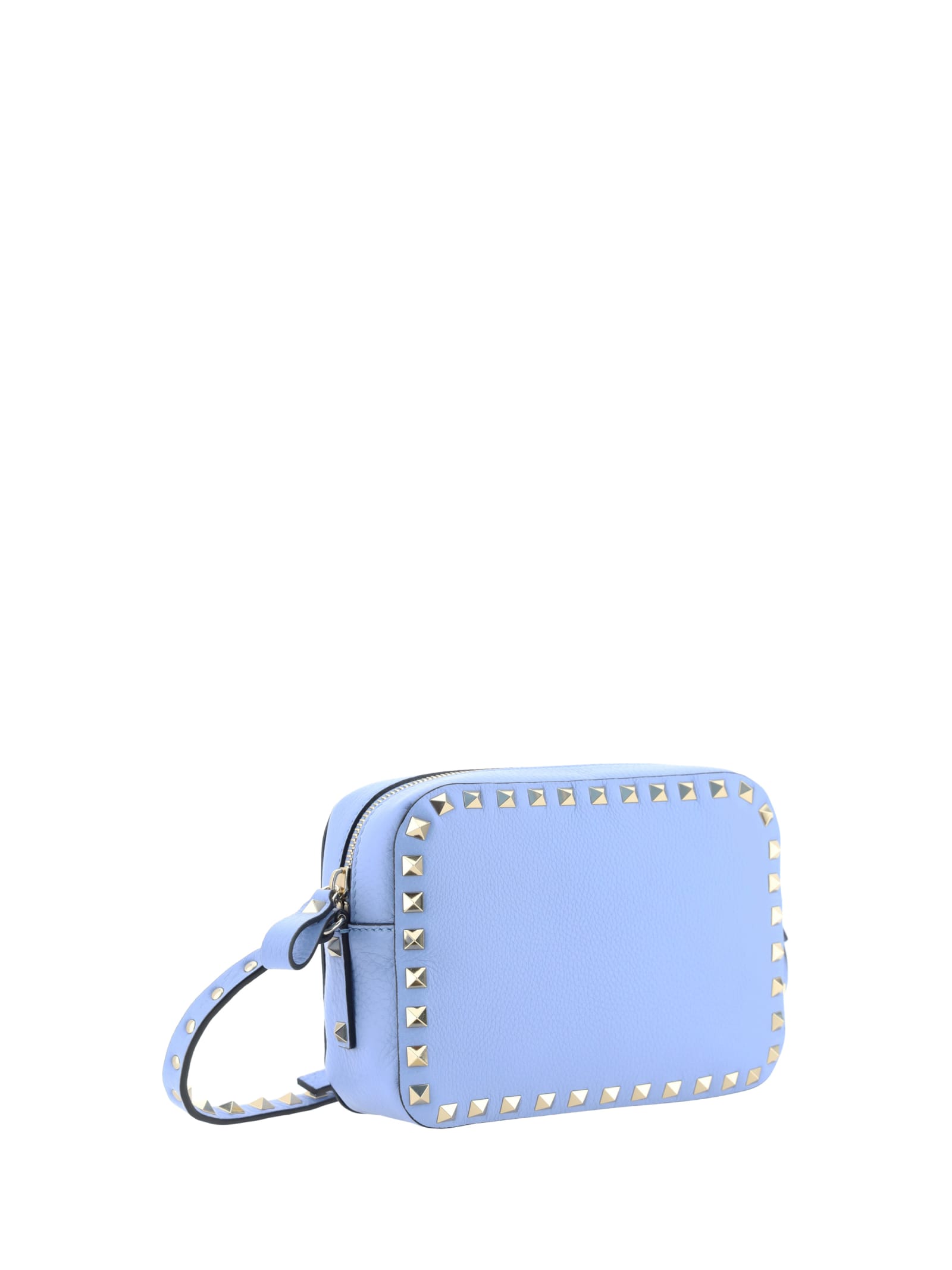 Shop Valentino Rockstud Shoulder Bag In Zqw