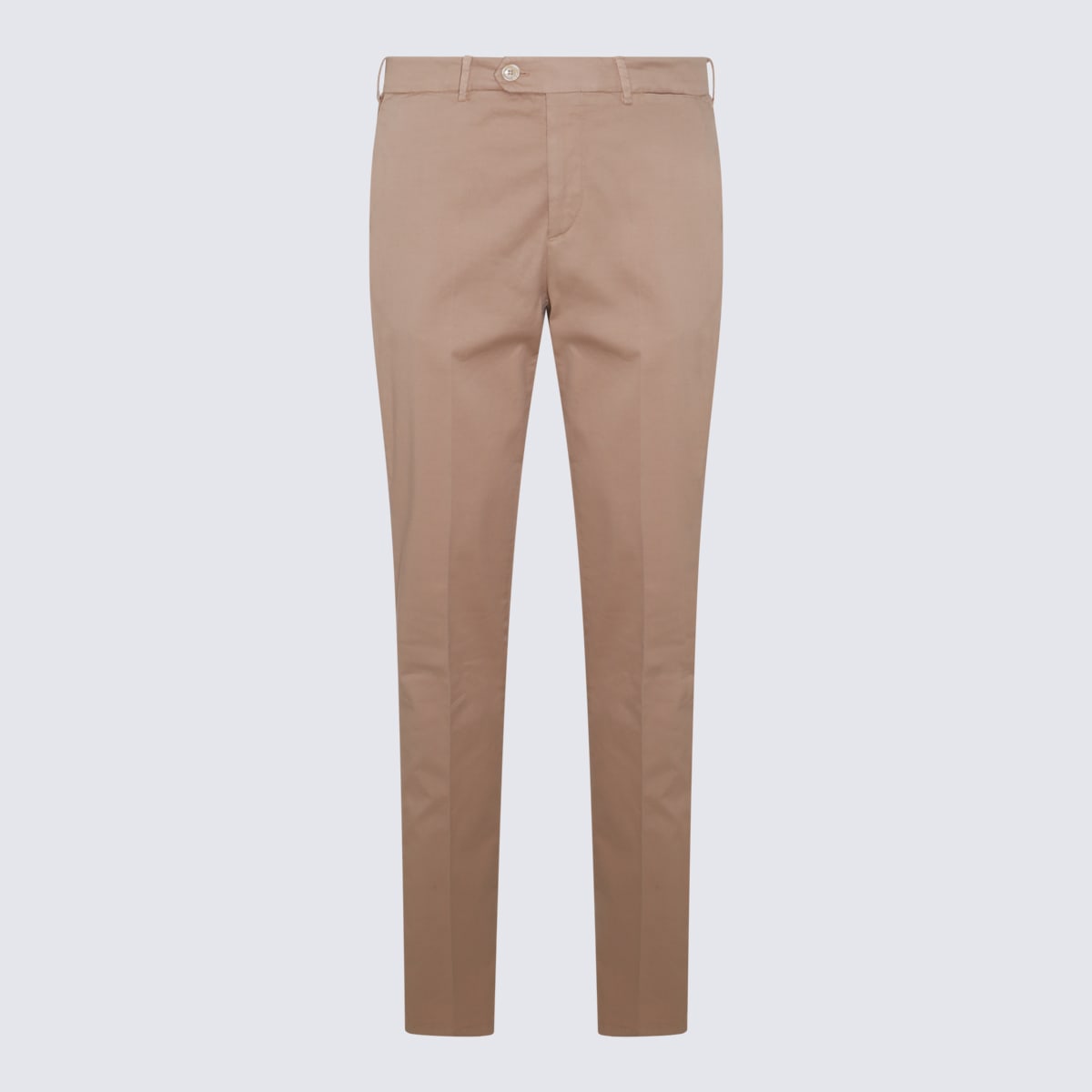 Brunello Cucinelli Beige Cotton Pants In Brown
