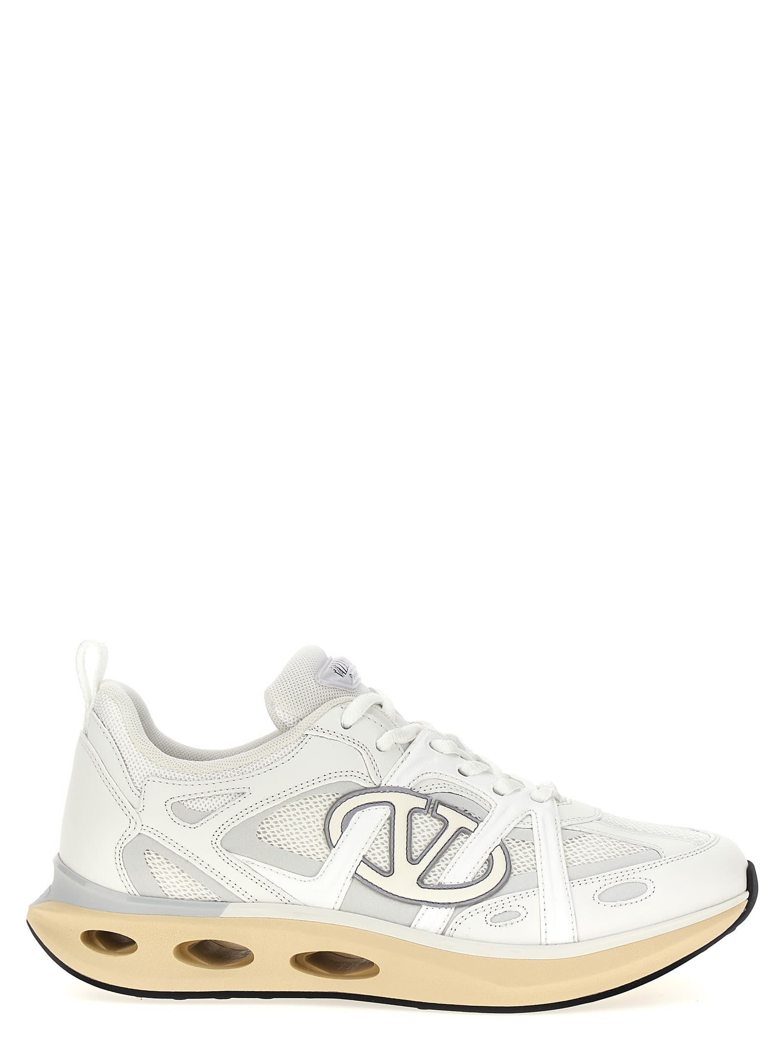 Shop Valentino Garavani Vlogo Easyjog Sneakers In White