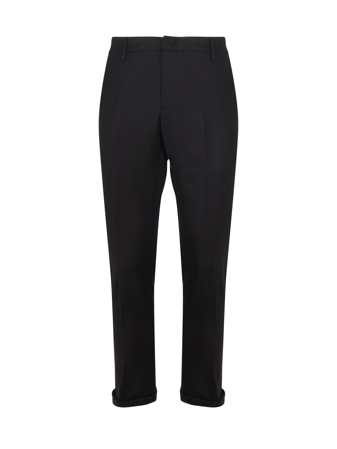 Shop Dondup Gaubert Mid-rise Slim-fit Trousers In Black