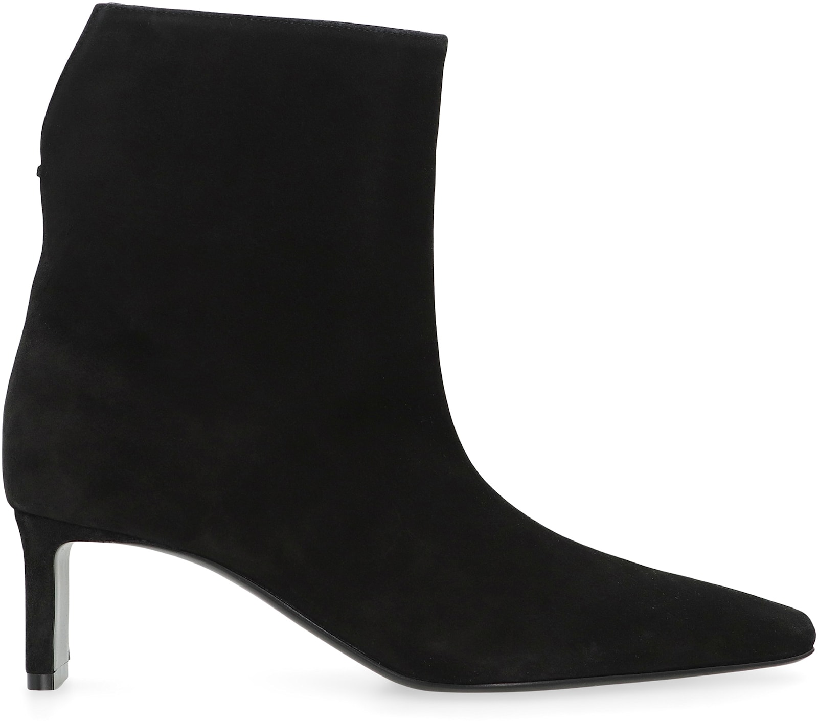 Khaite Ona Ankle Boots In Suede In Black