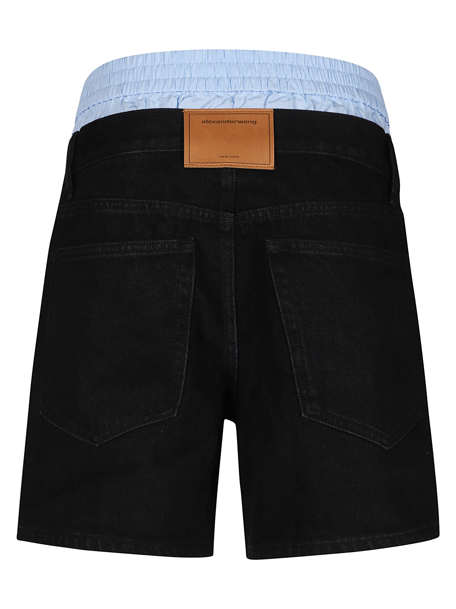 Shop Alexander Wang Prestyle Boxer Loose Short In Washed Black