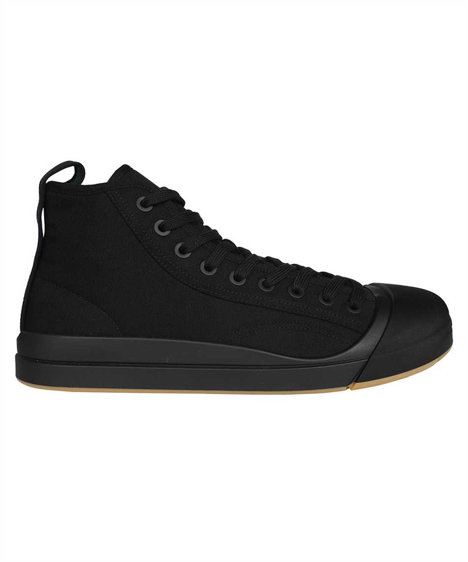 High-top Fabric Sneakers
