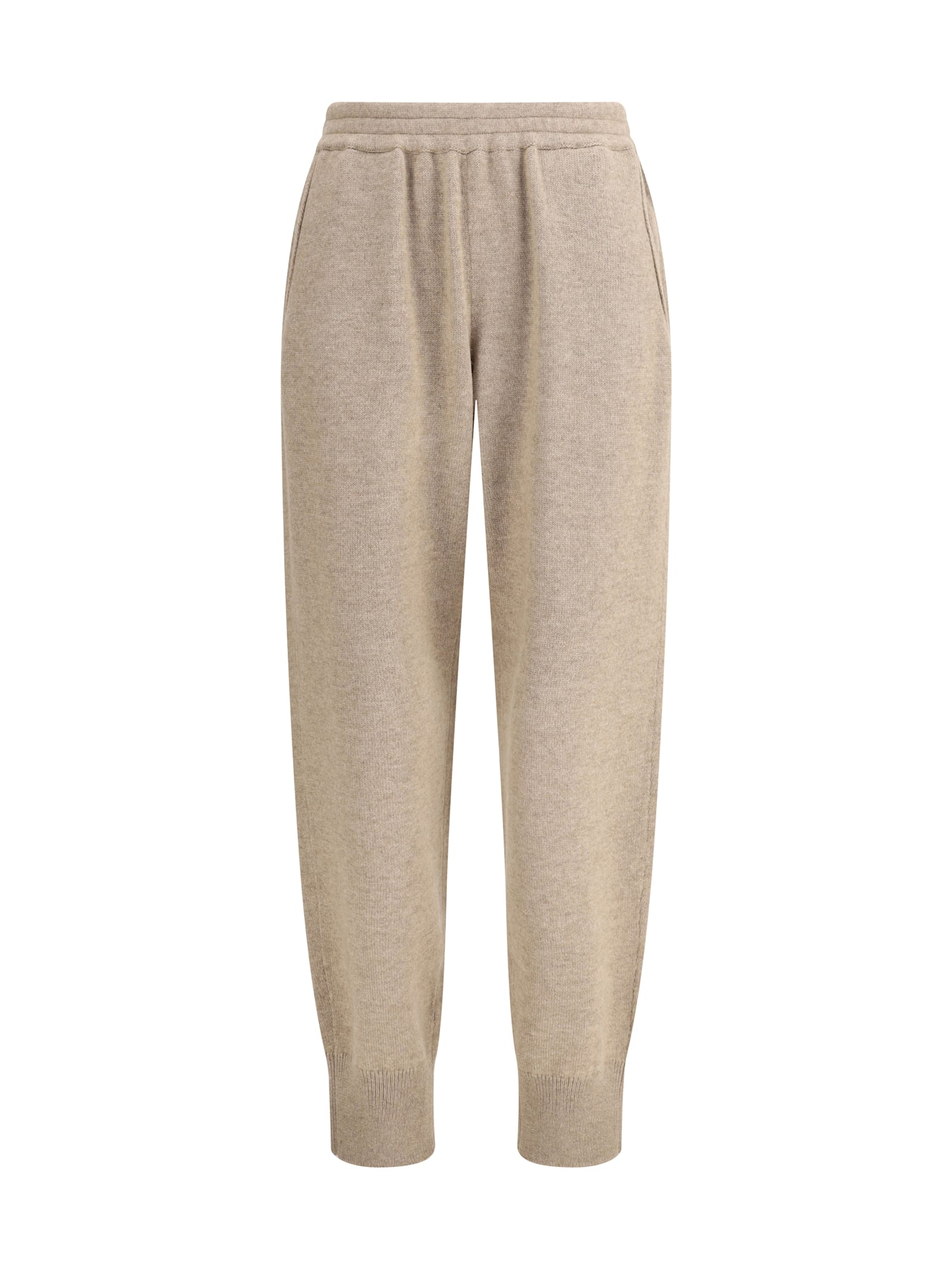 Brunello Cucinelli Ribbed Cuffs Cashmere Pants
