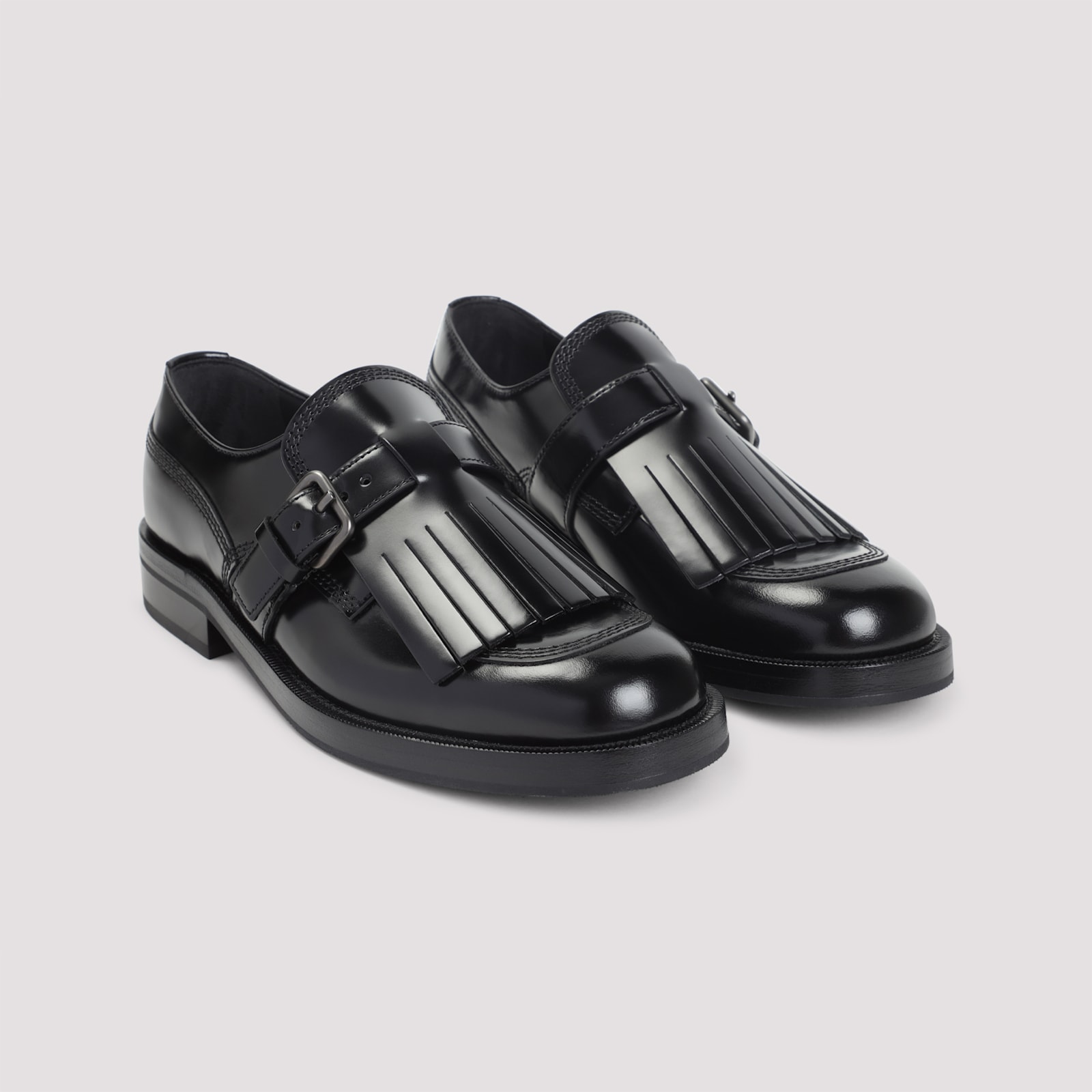 Church's Piper Buckled Leather Loafers In Black