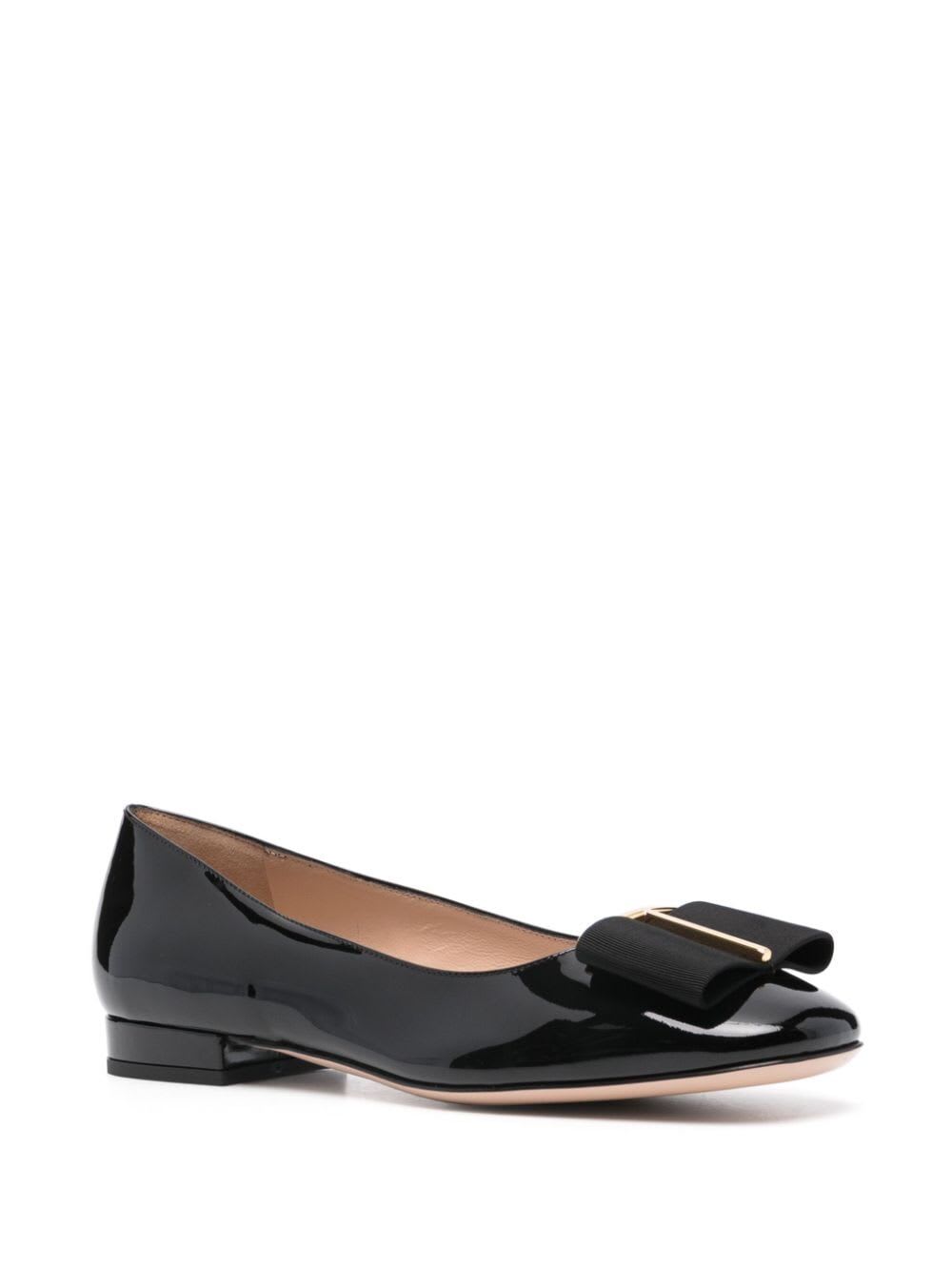 Shop Tom Ford Patent Leather + Gros Grain Ballerina In Black