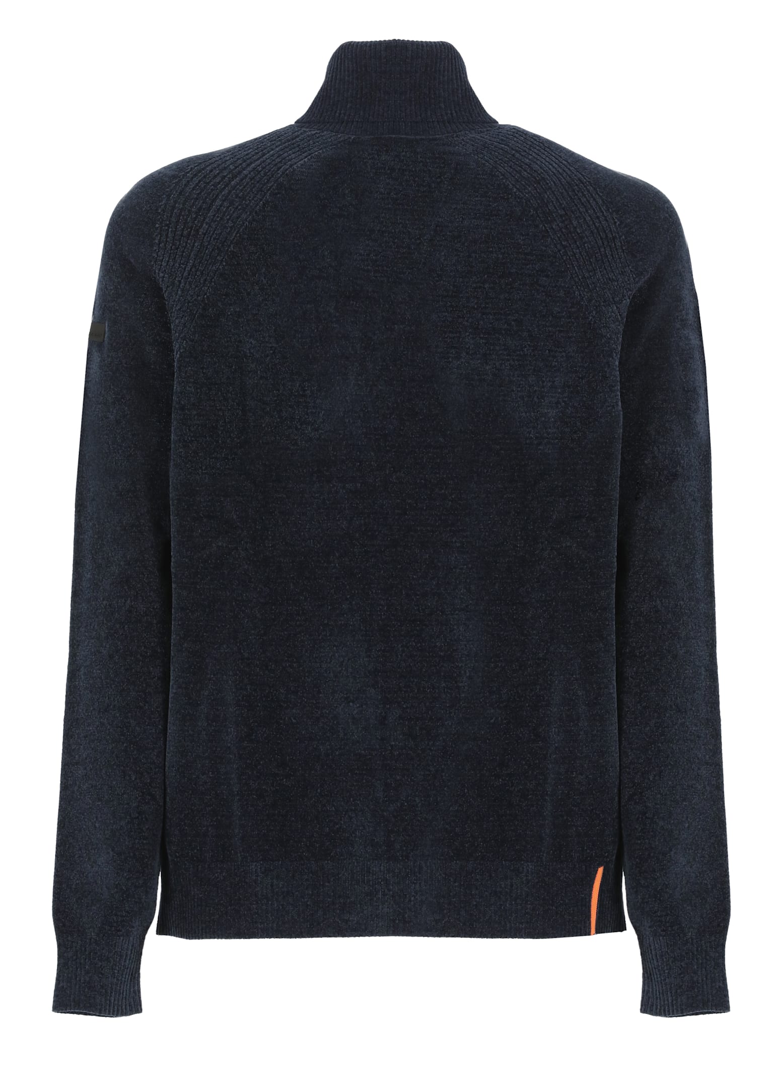Shop Rrd - Roberto Ricci Design Velvet Turtleneck Knit In Blue