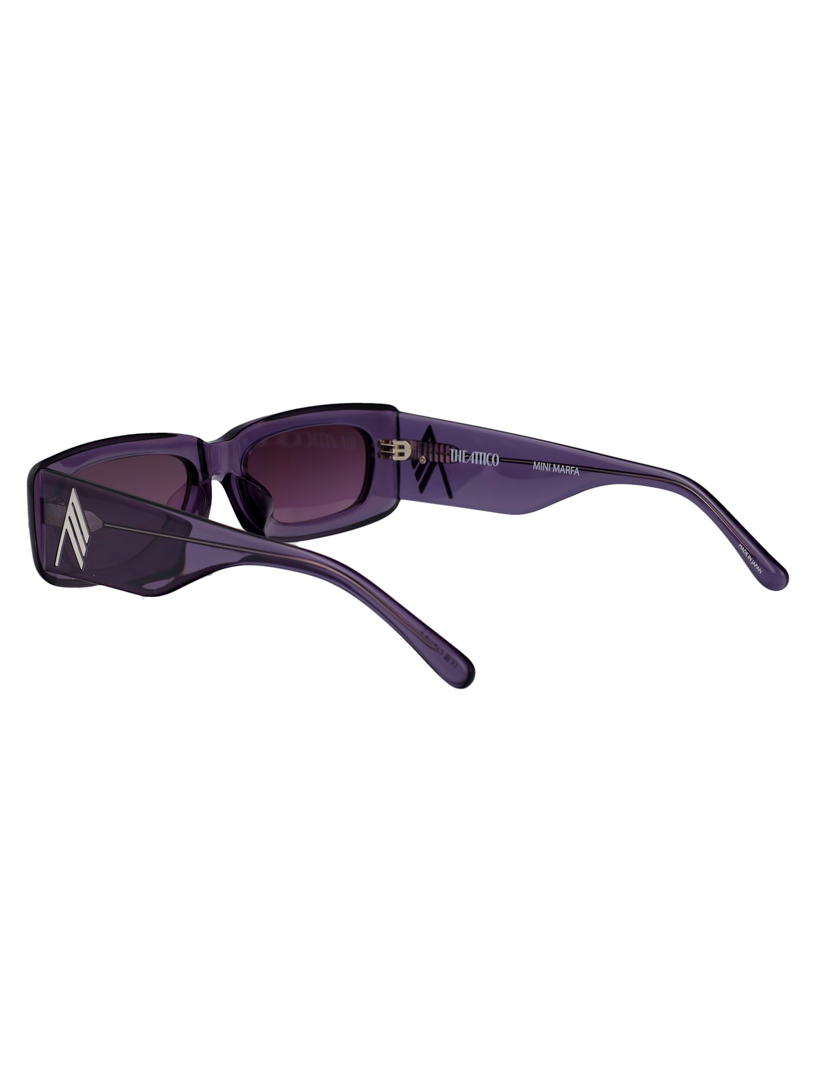 Attico Mini Marfa Sunglasses In Purple