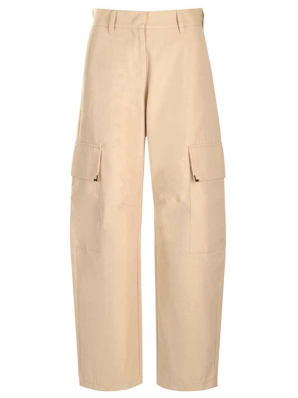 Shop Palm Angels Beige Carrot Cargo Pants