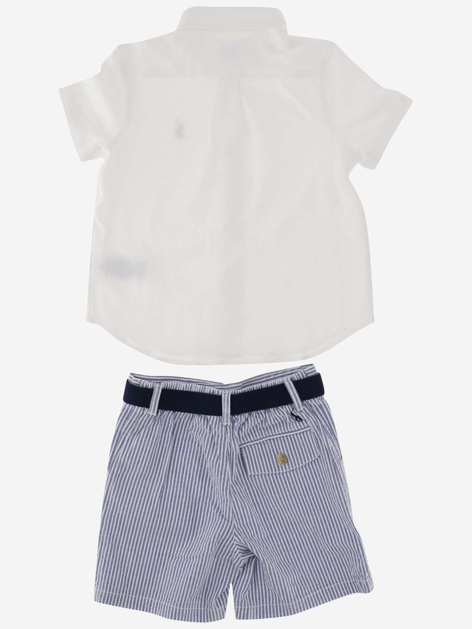 Shop Polo Ralph Lauren Two-piece Outfit Set In Red