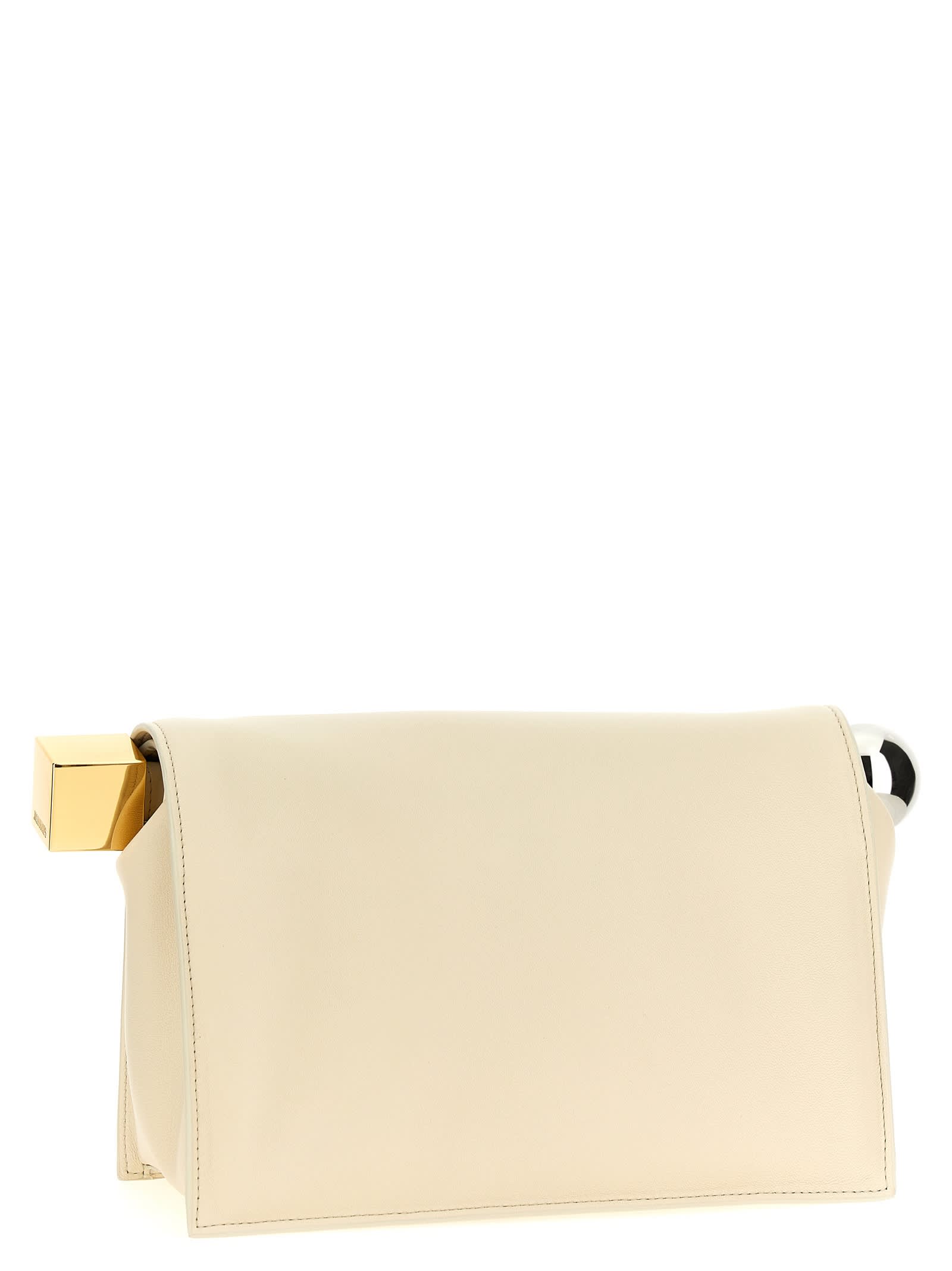 JACQUEMUS LA POCHETTE ROND CARRÉ CLUTCH 