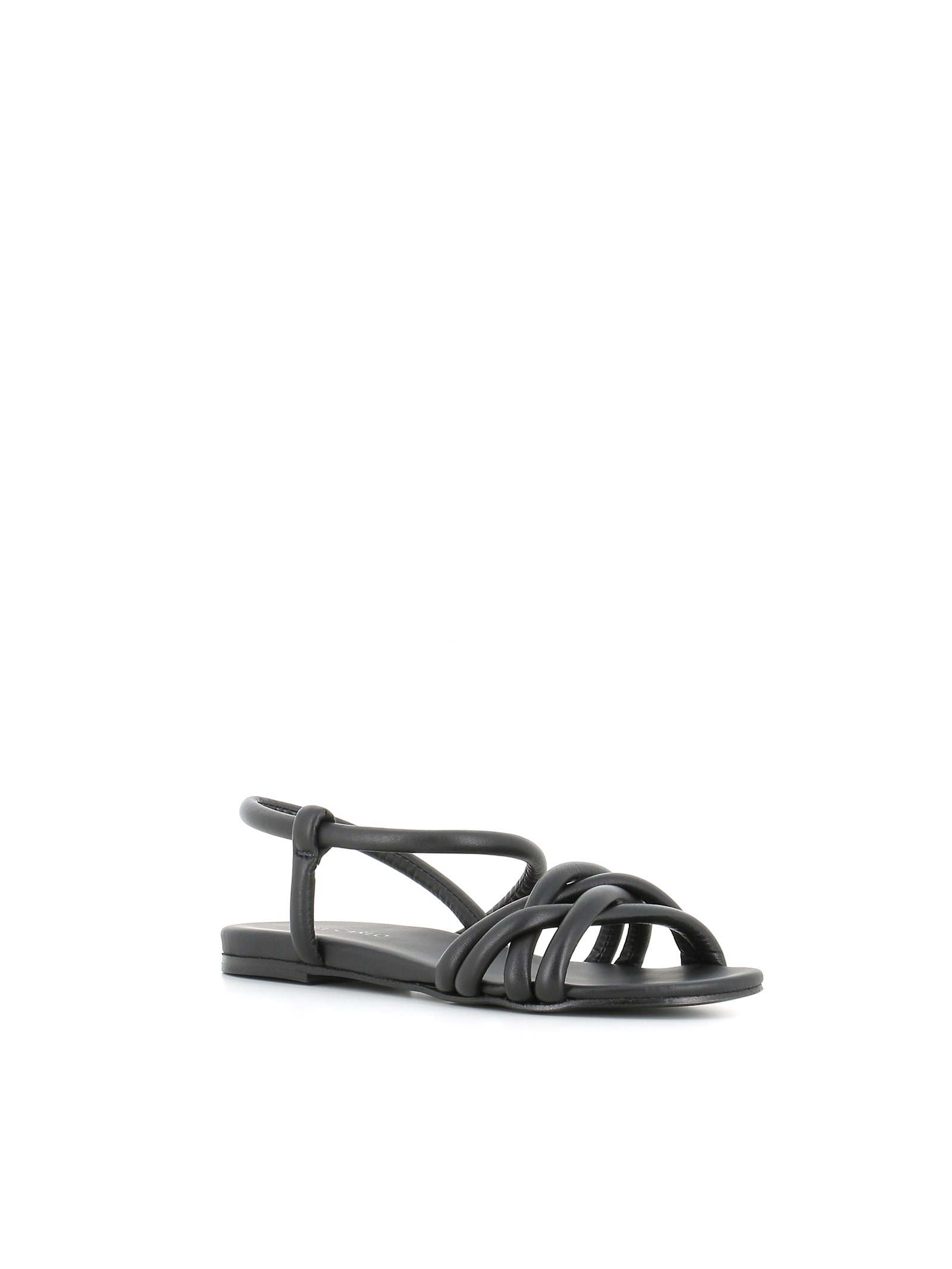 Del Carlo Strappy Flat Sandals In Multi
