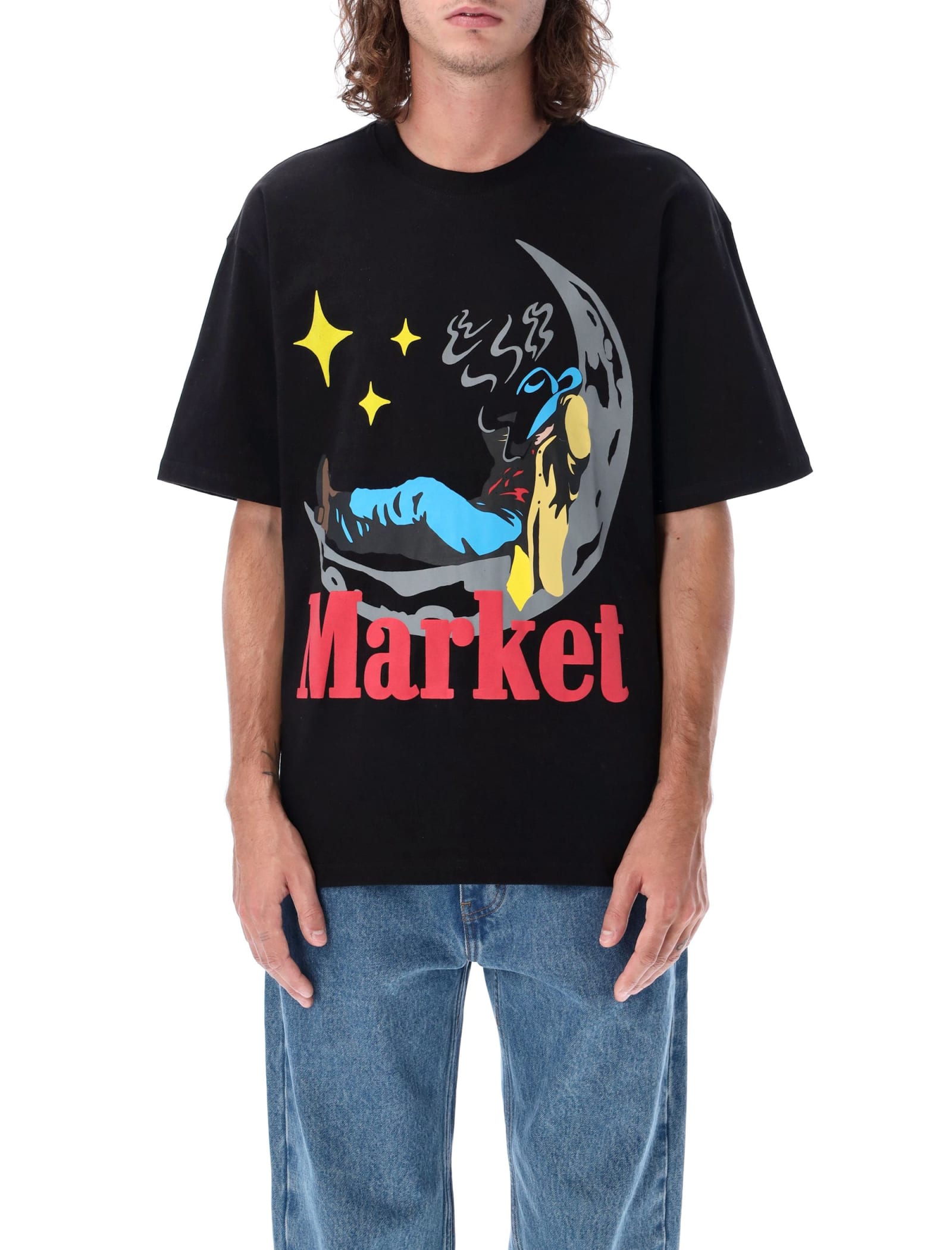 Market Man On Moon T-shirt