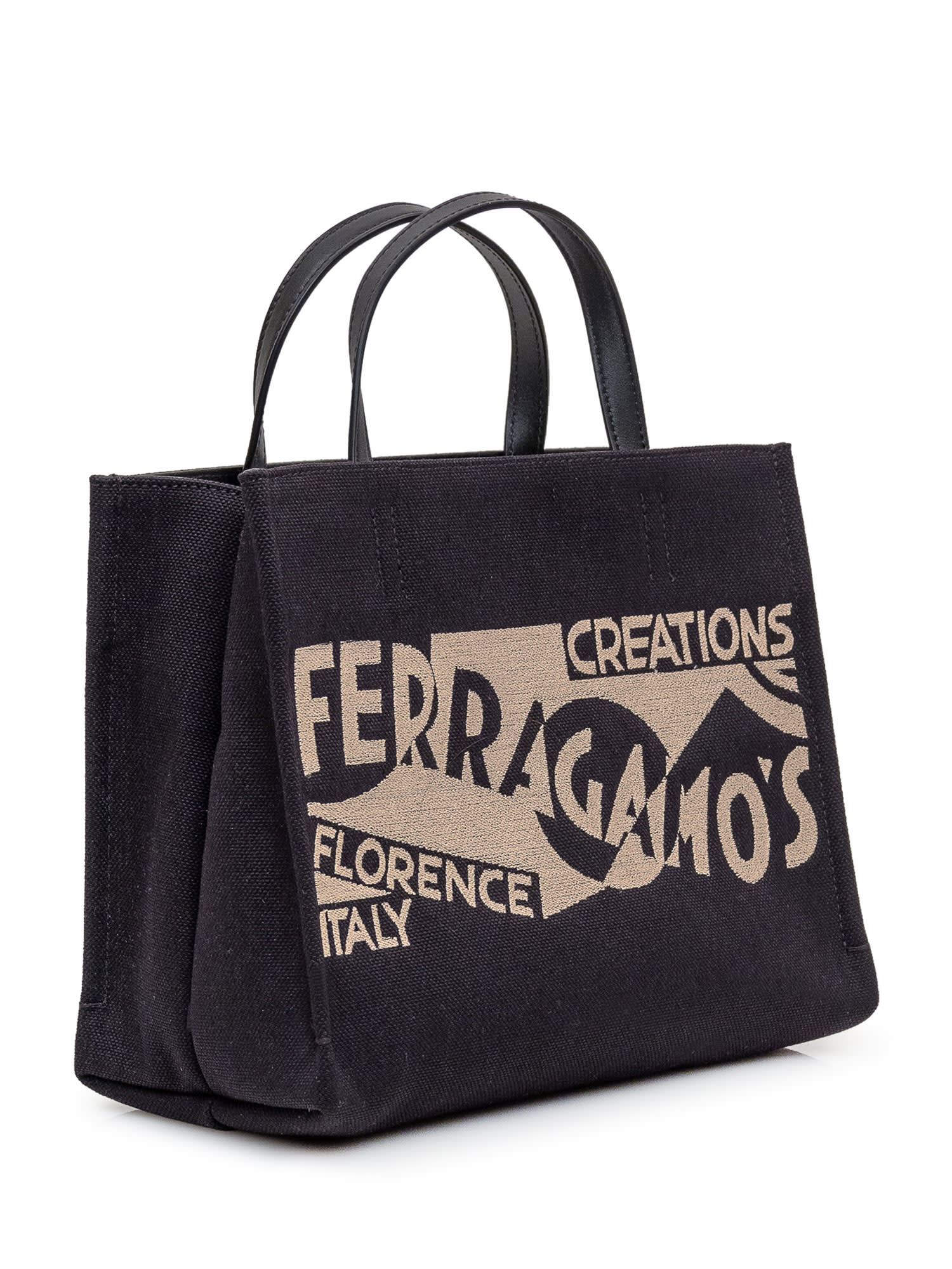 Shop Ferragamo Tote Bag In Nero