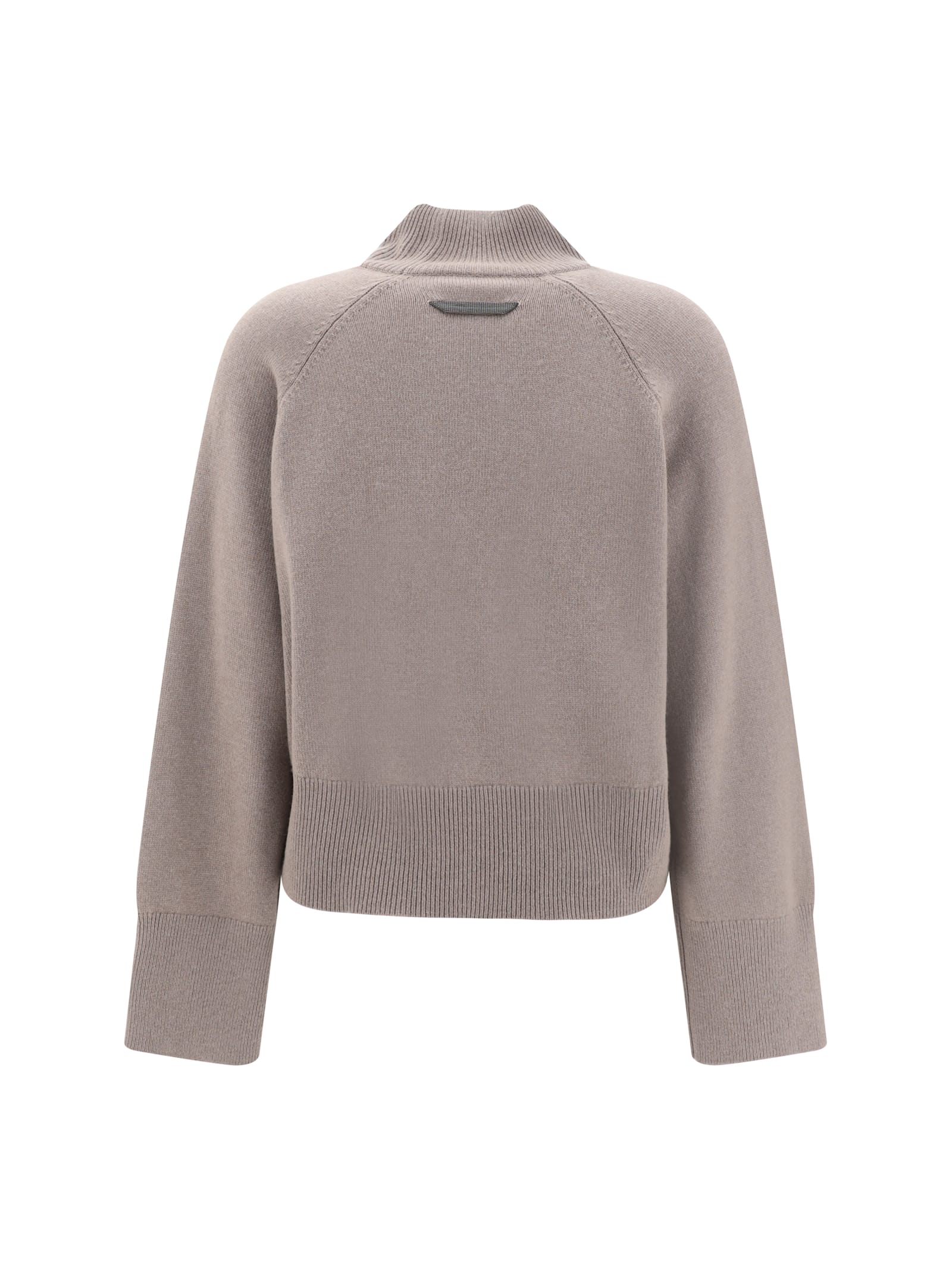 Brunello Cucinelli Women Cashmere Turtleneck Sweater In Brown