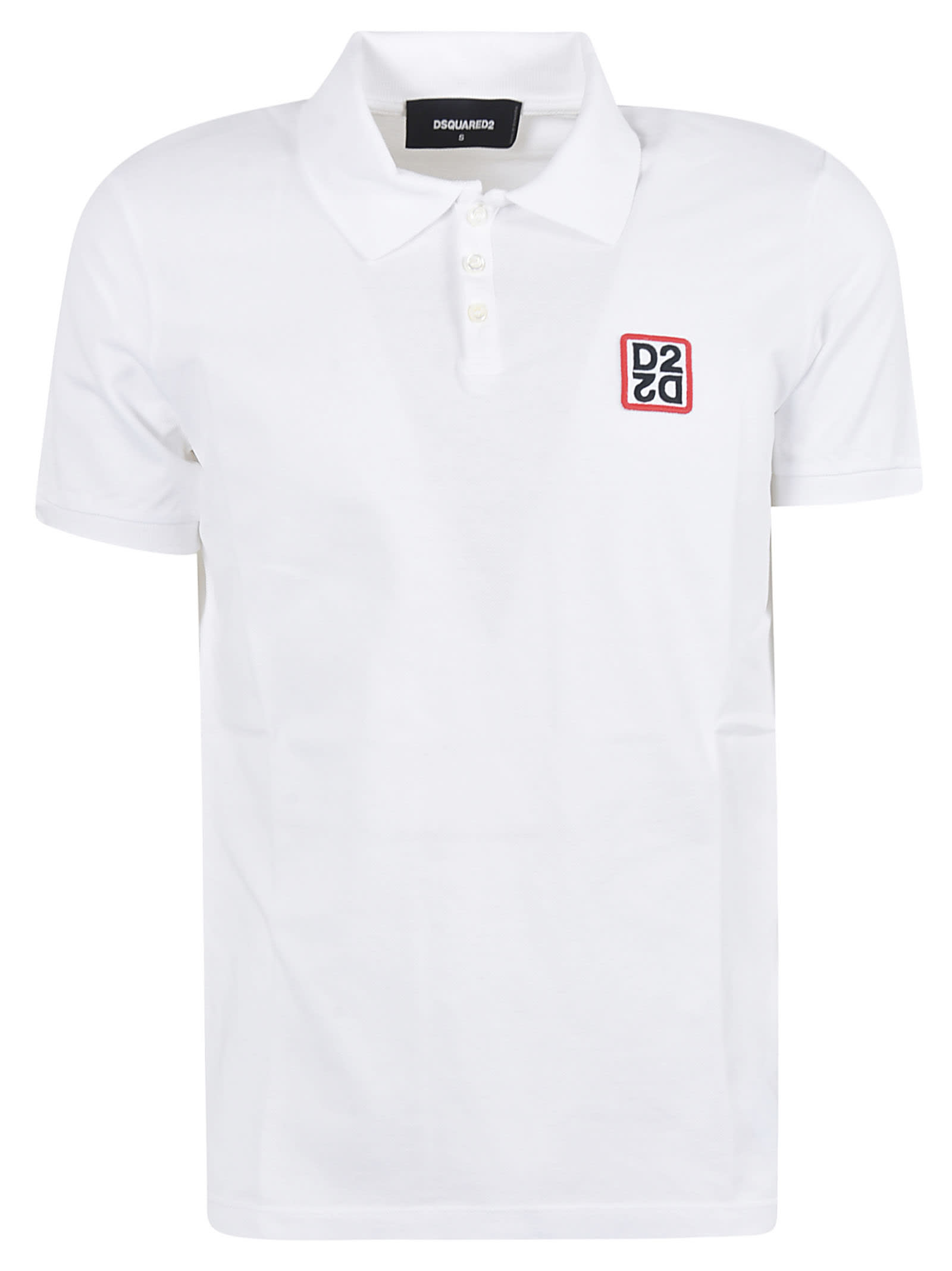 DSQUARED2 LOGO PATCHED POLO SHIRT,11241050