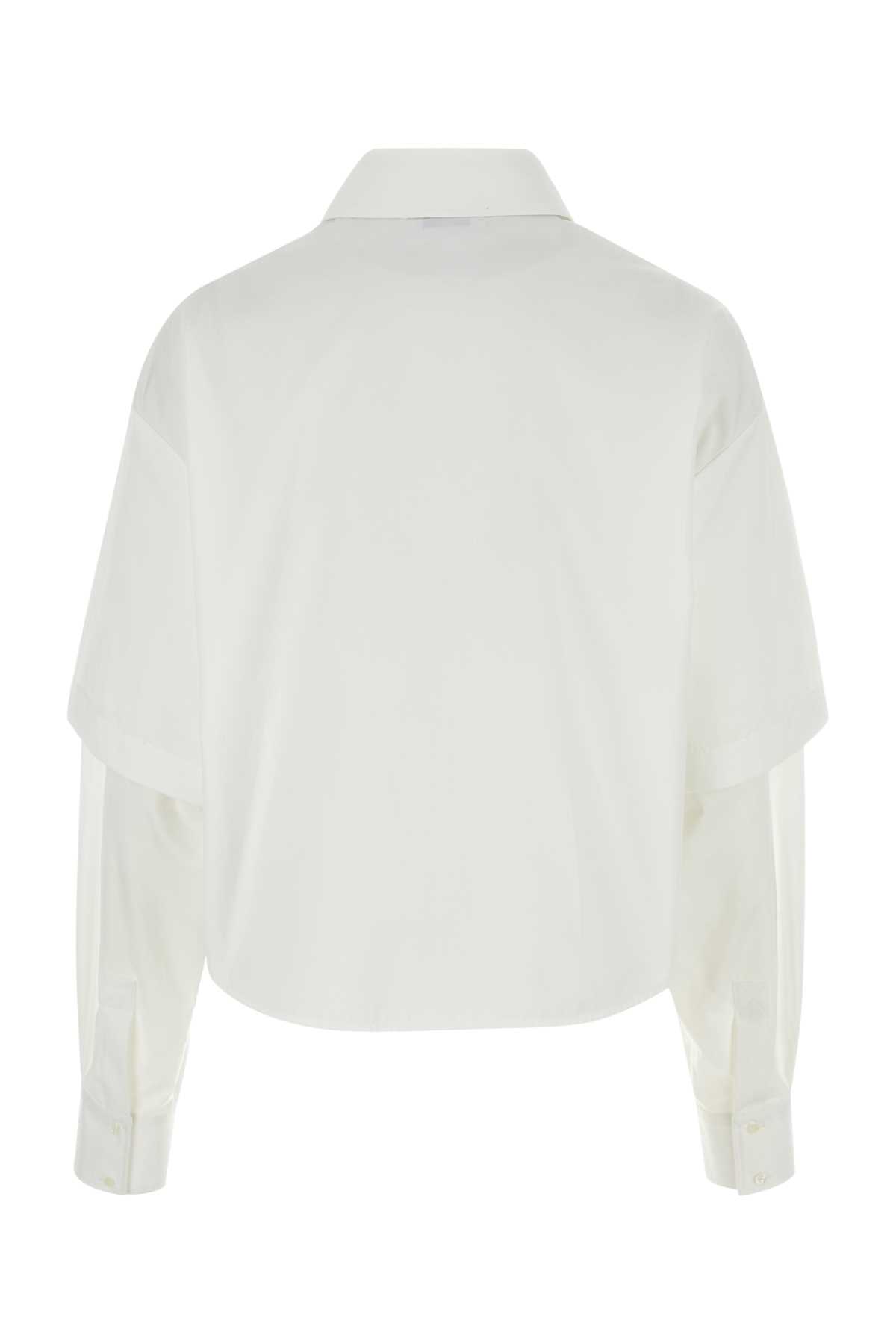 Shop Off-white White Poplin Shirt In Whitewhit