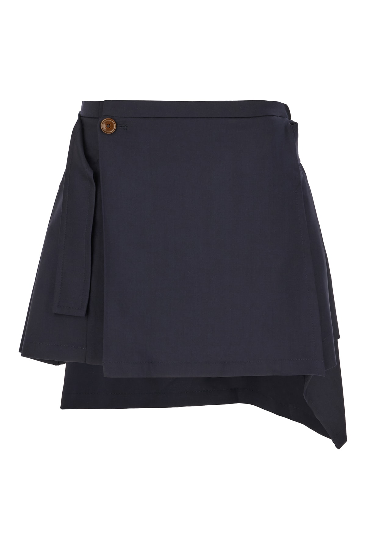 Vivienne Westwood Navy Blue Wool Mini Skirt